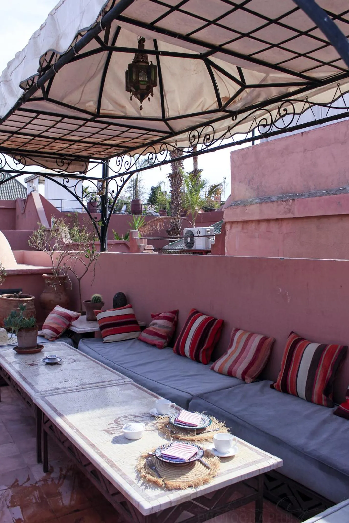 Balcony/Terrace in Riad Dar Habiba by Garden Wonders