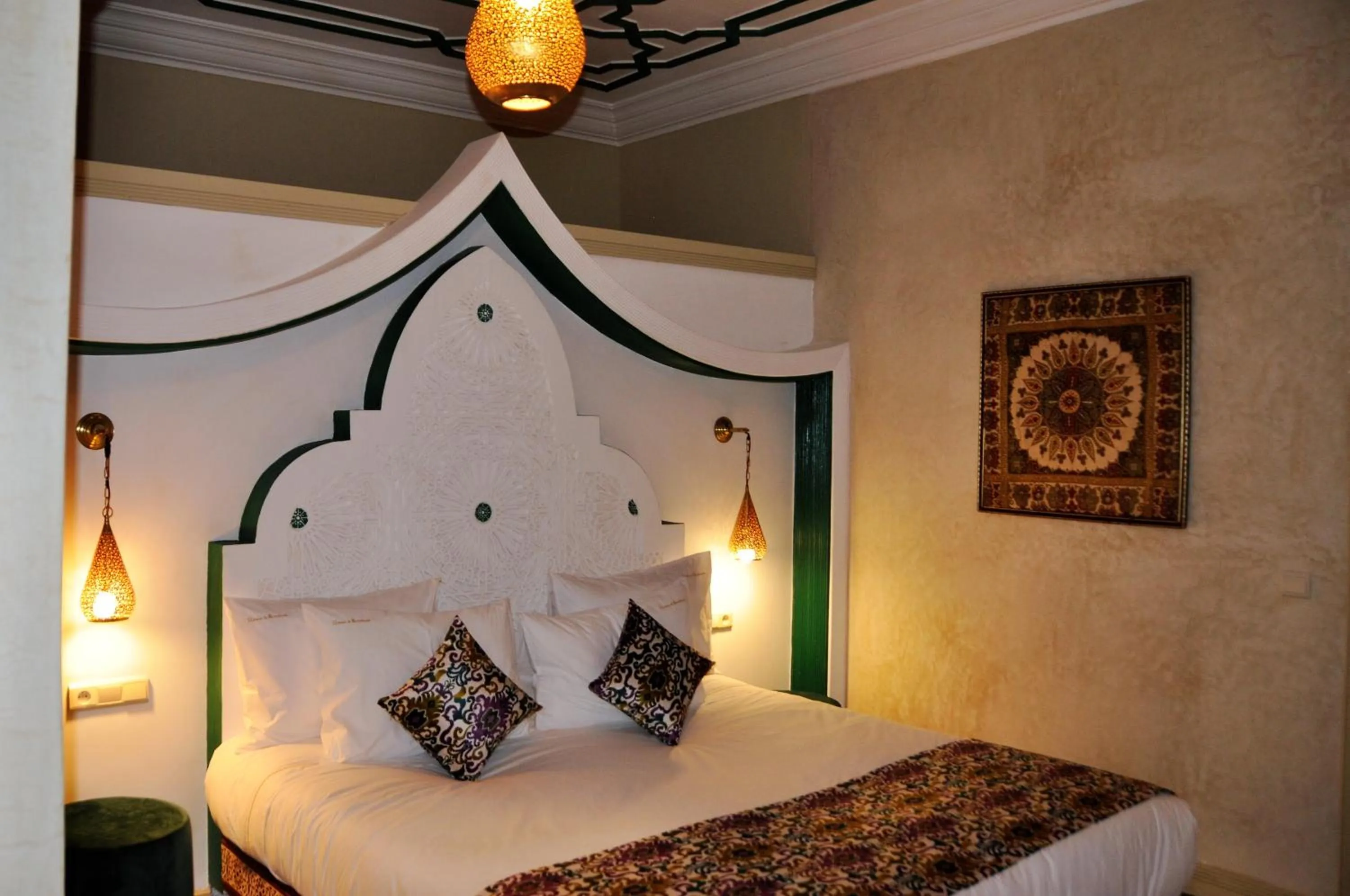 Photo of the whole room, Bed in Riad l'Escale de Marrakech