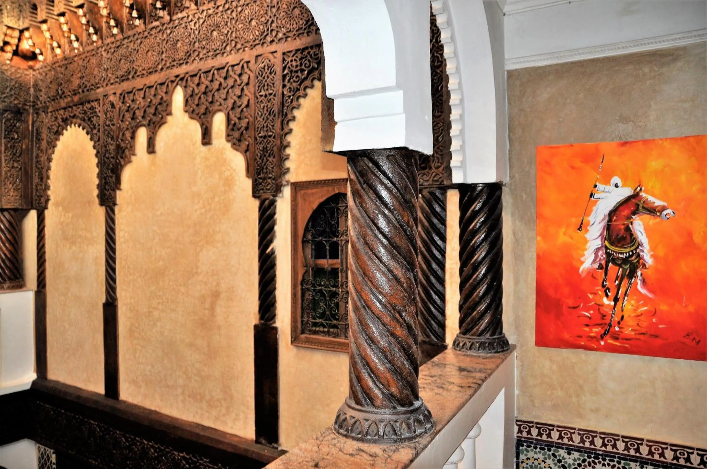 Decorative detail in Riad l'Escale de Marrakech