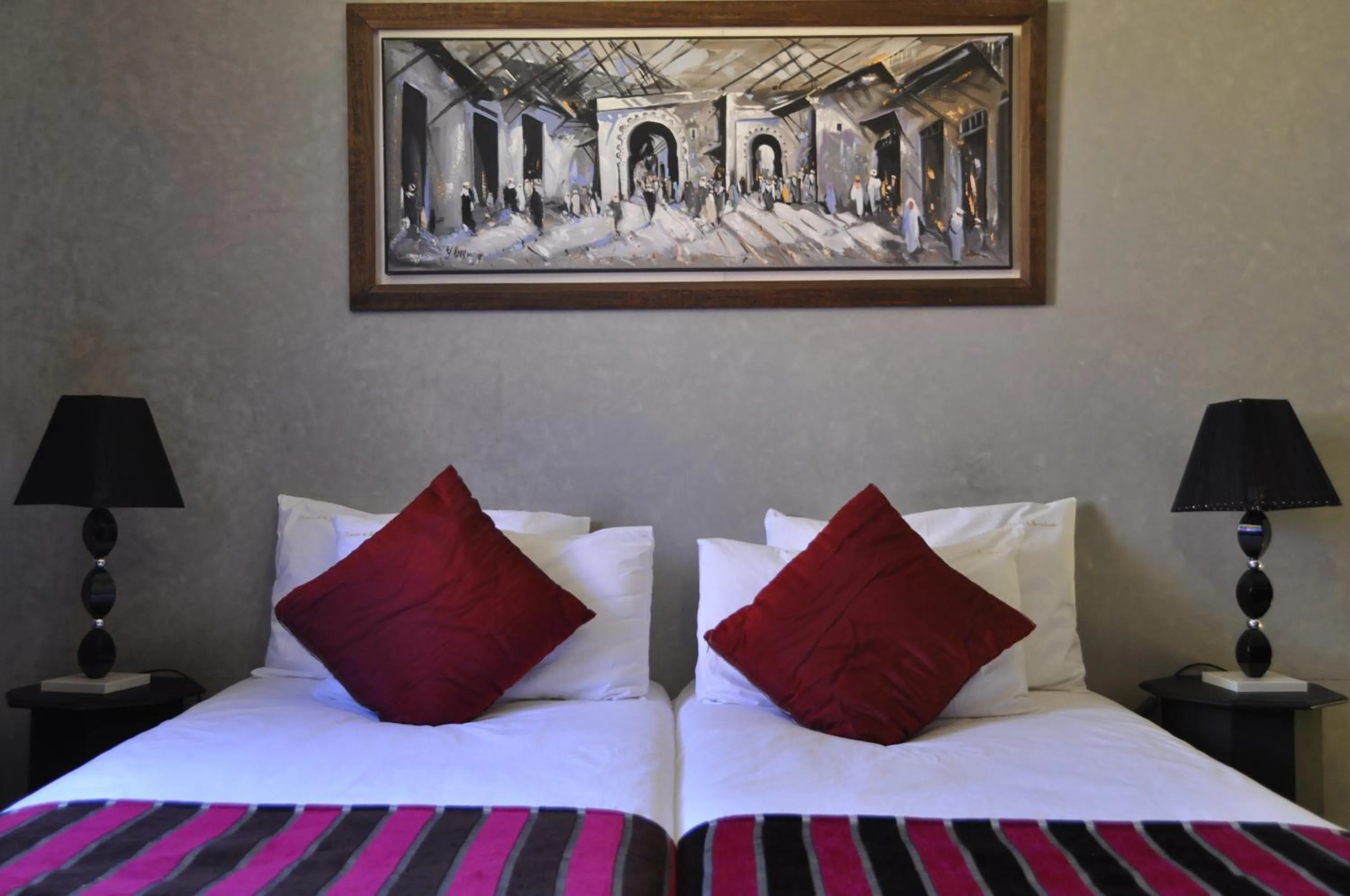 Bed in Riad l'Escale de Marrakech