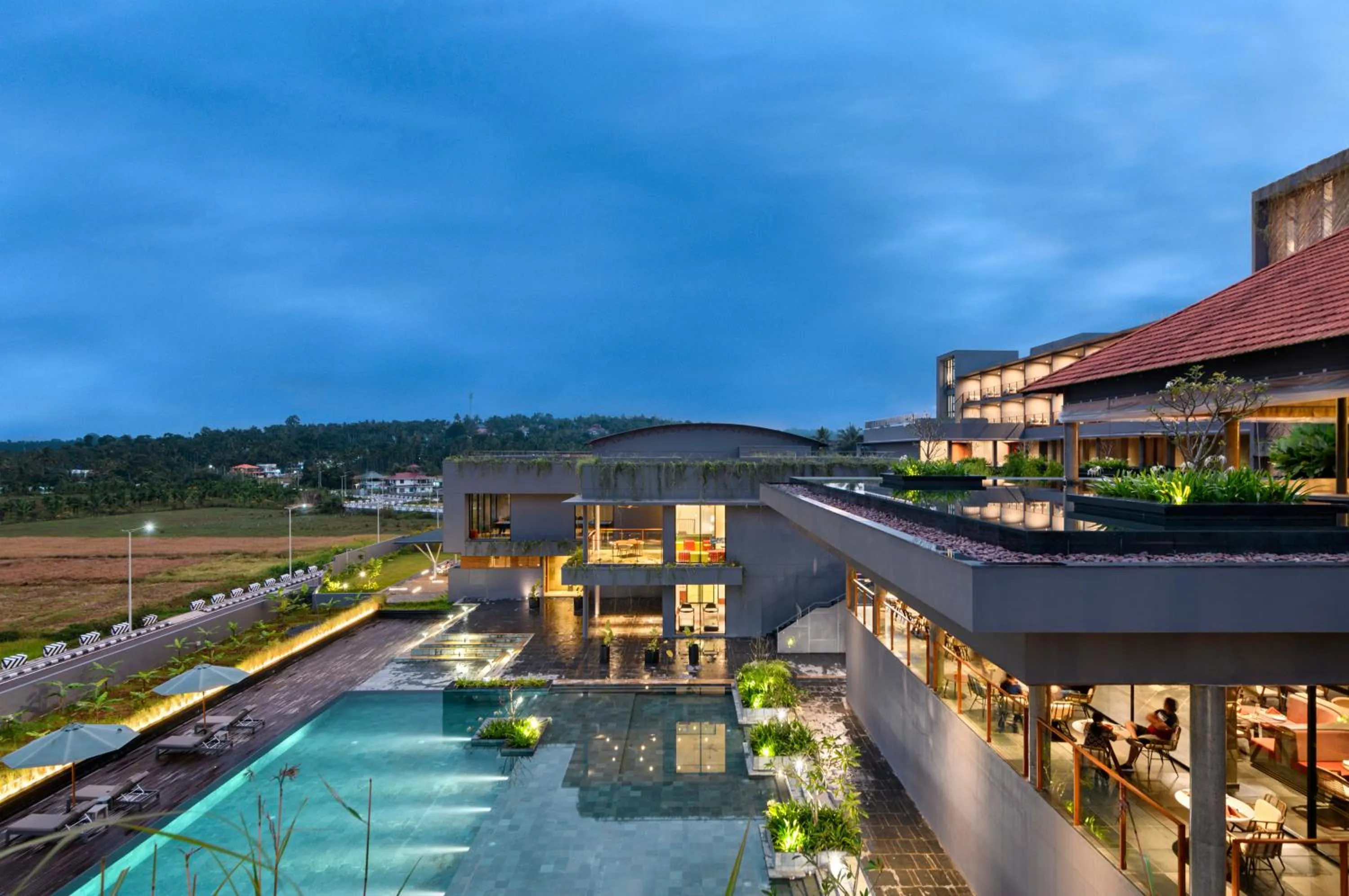 Property building in Saptha Resort and Spa