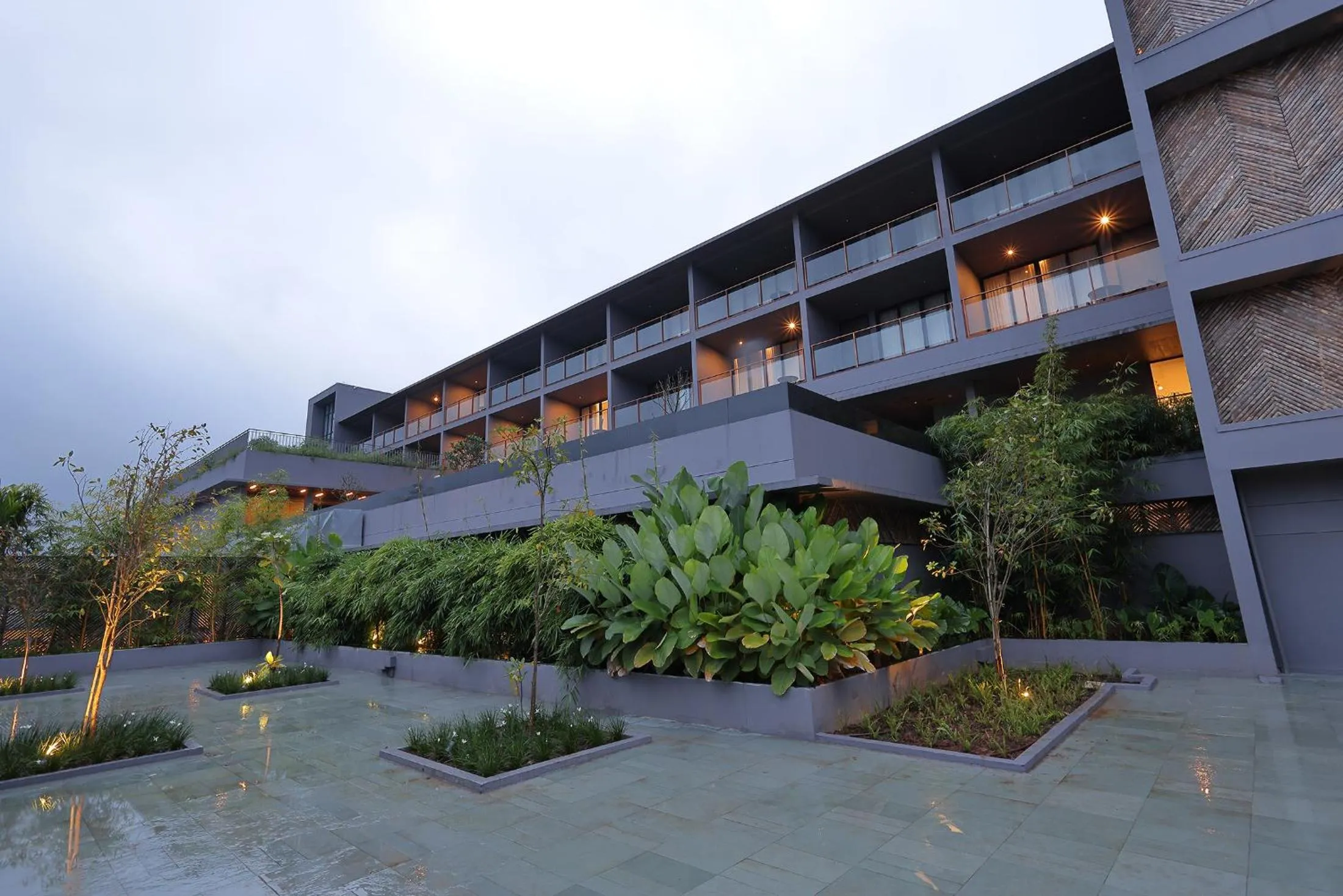 Property building in Saptha Resort and Spa