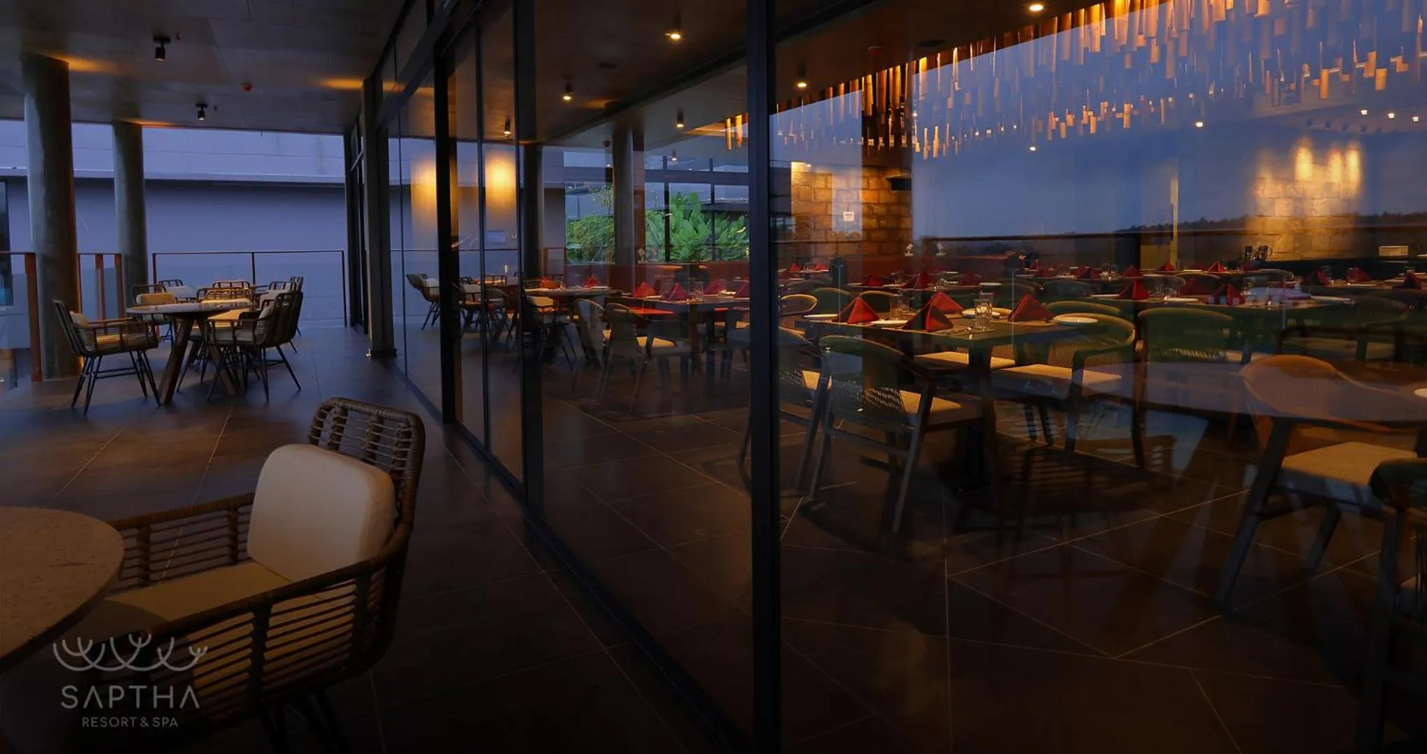 Restaurant/places to eat in Saptha Resort and Spa