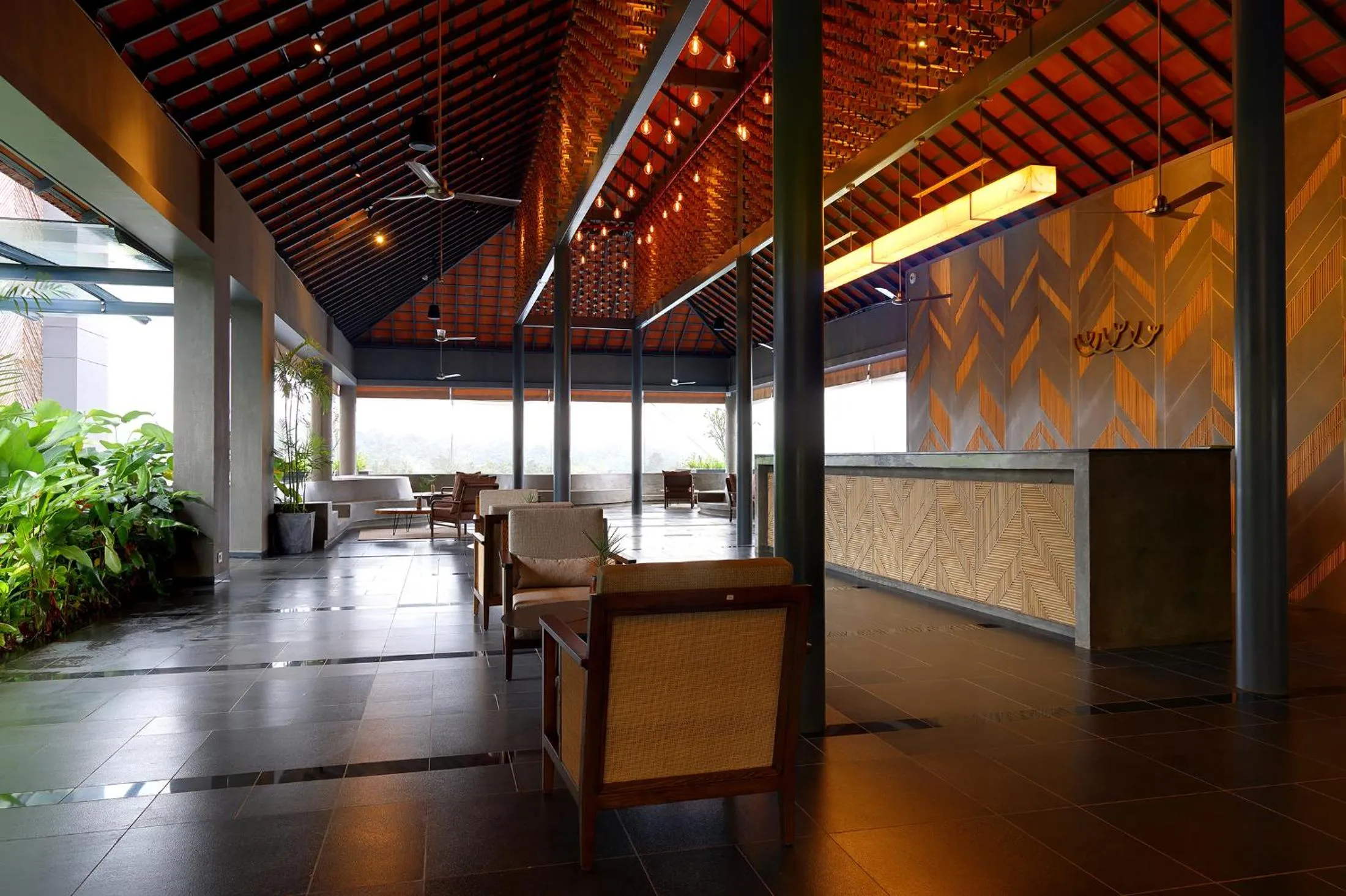 Lobby or reception in Saptha Resort and Spa