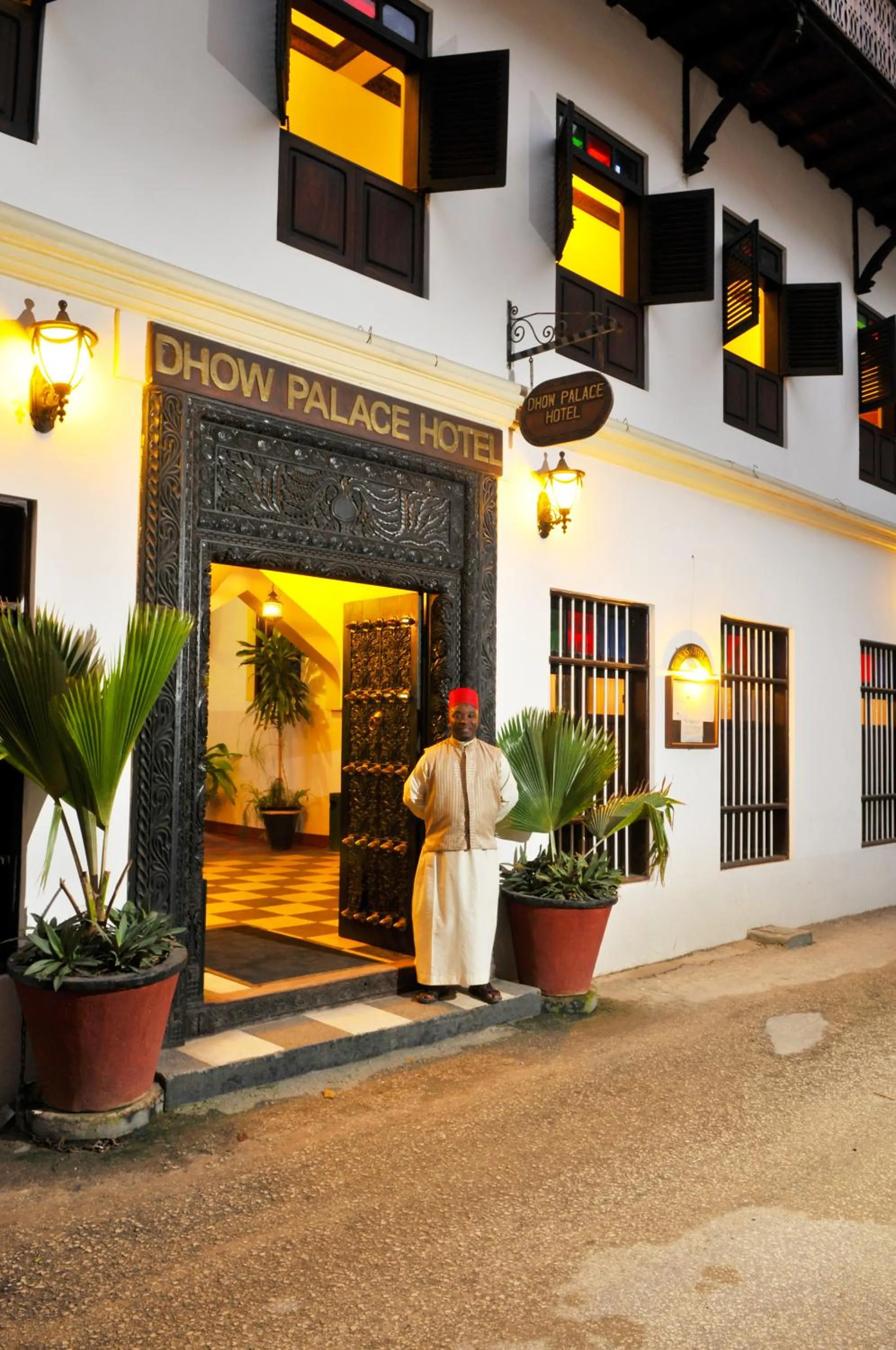 Facade/entrance in Dhow Palace Hotel