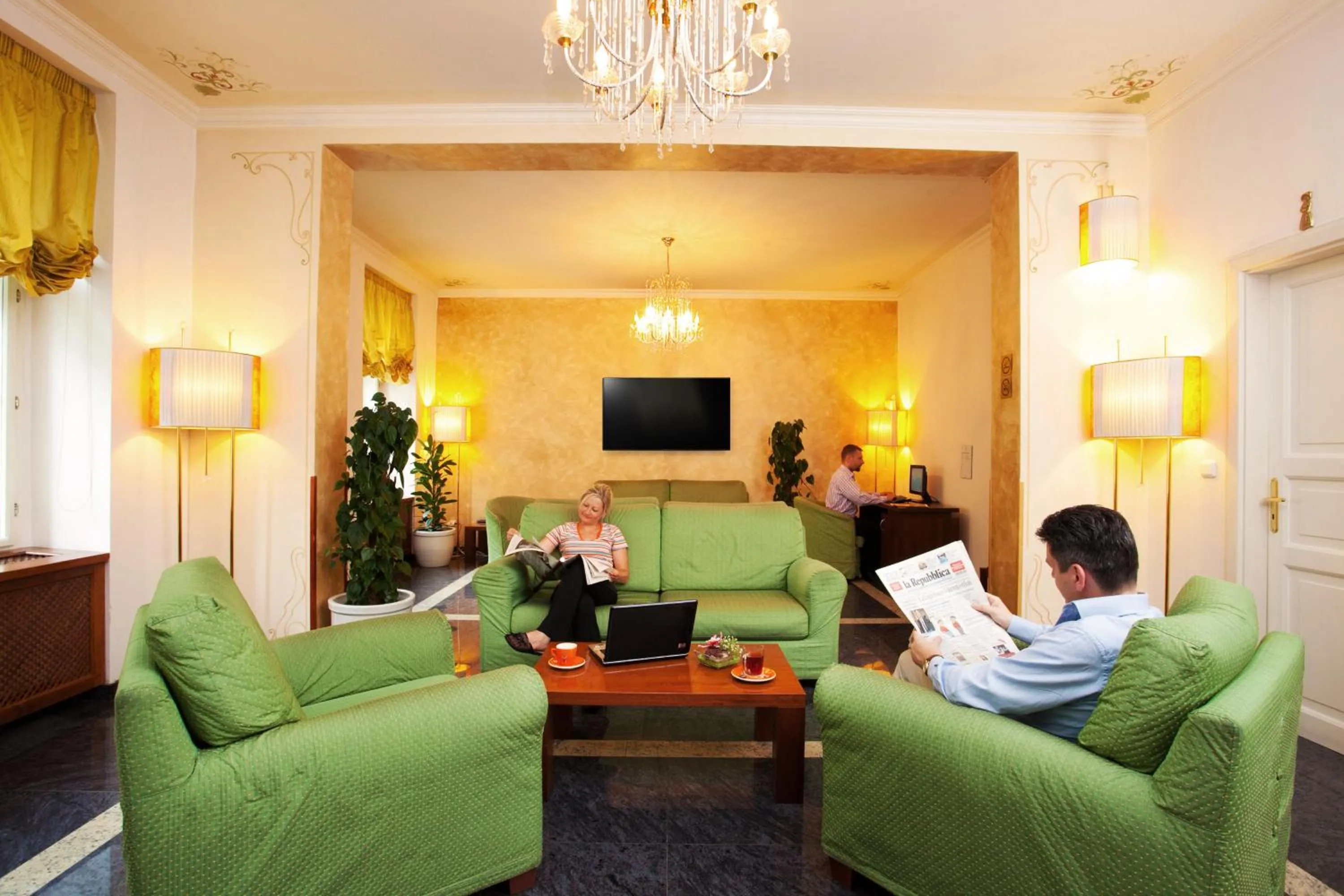 Lobby or reception in Louis Leger - Czech Leading Hotels