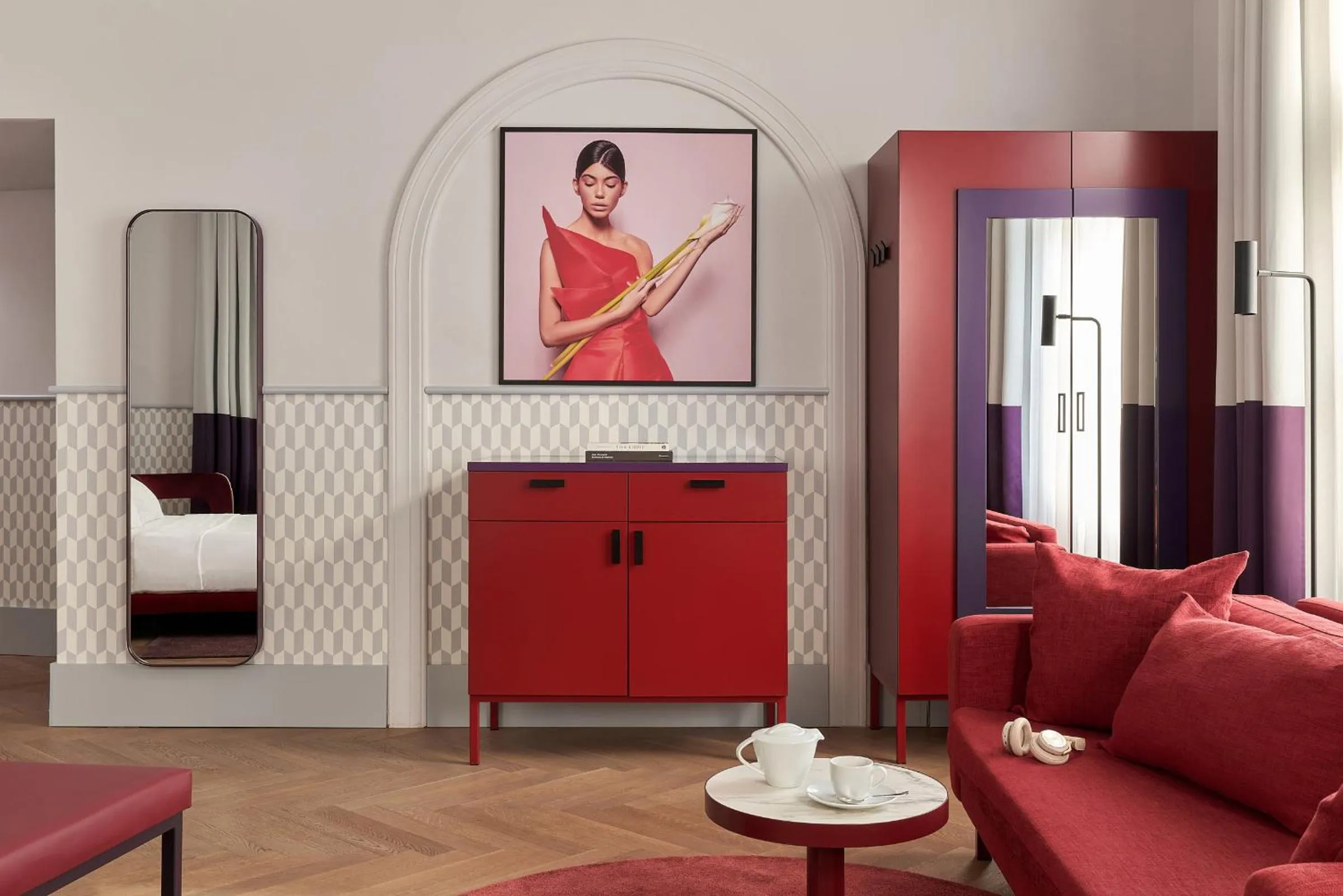 wardrobe in Falkensteiner Boutique Hotel Prague