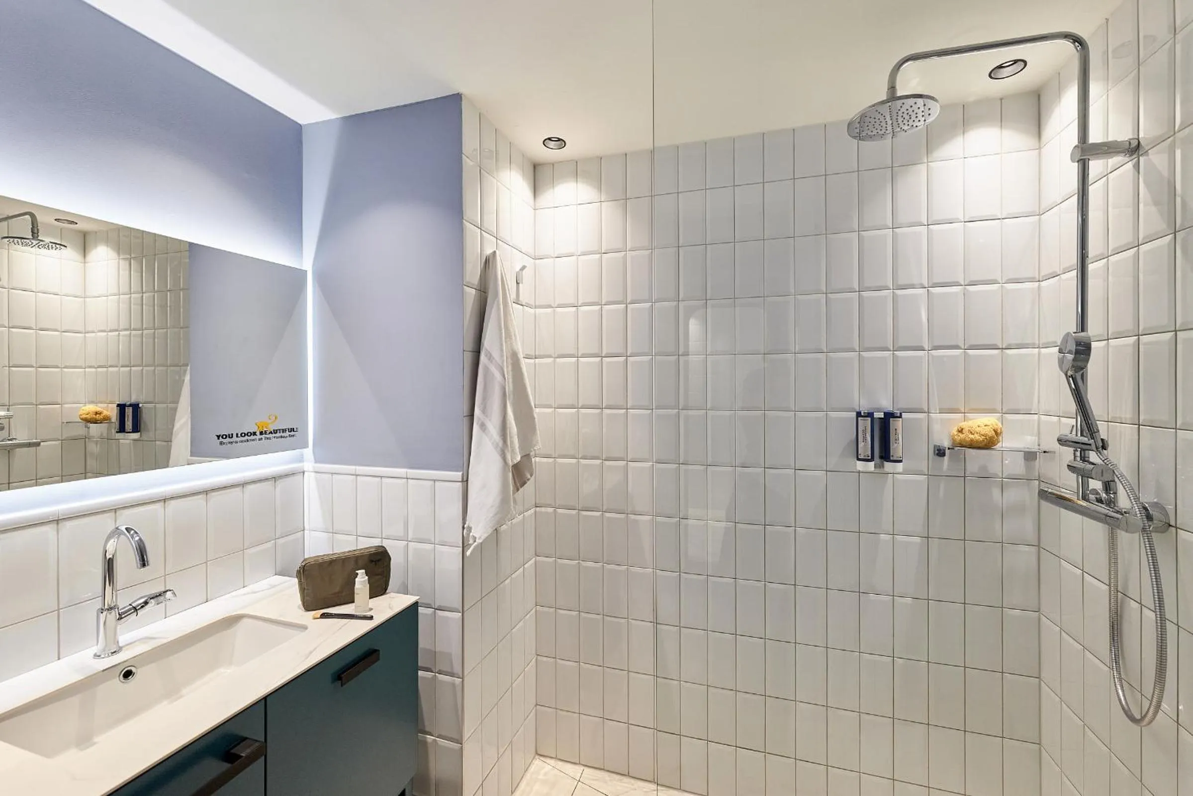 Shower in Falkensteiner Boutique Hotel Prague