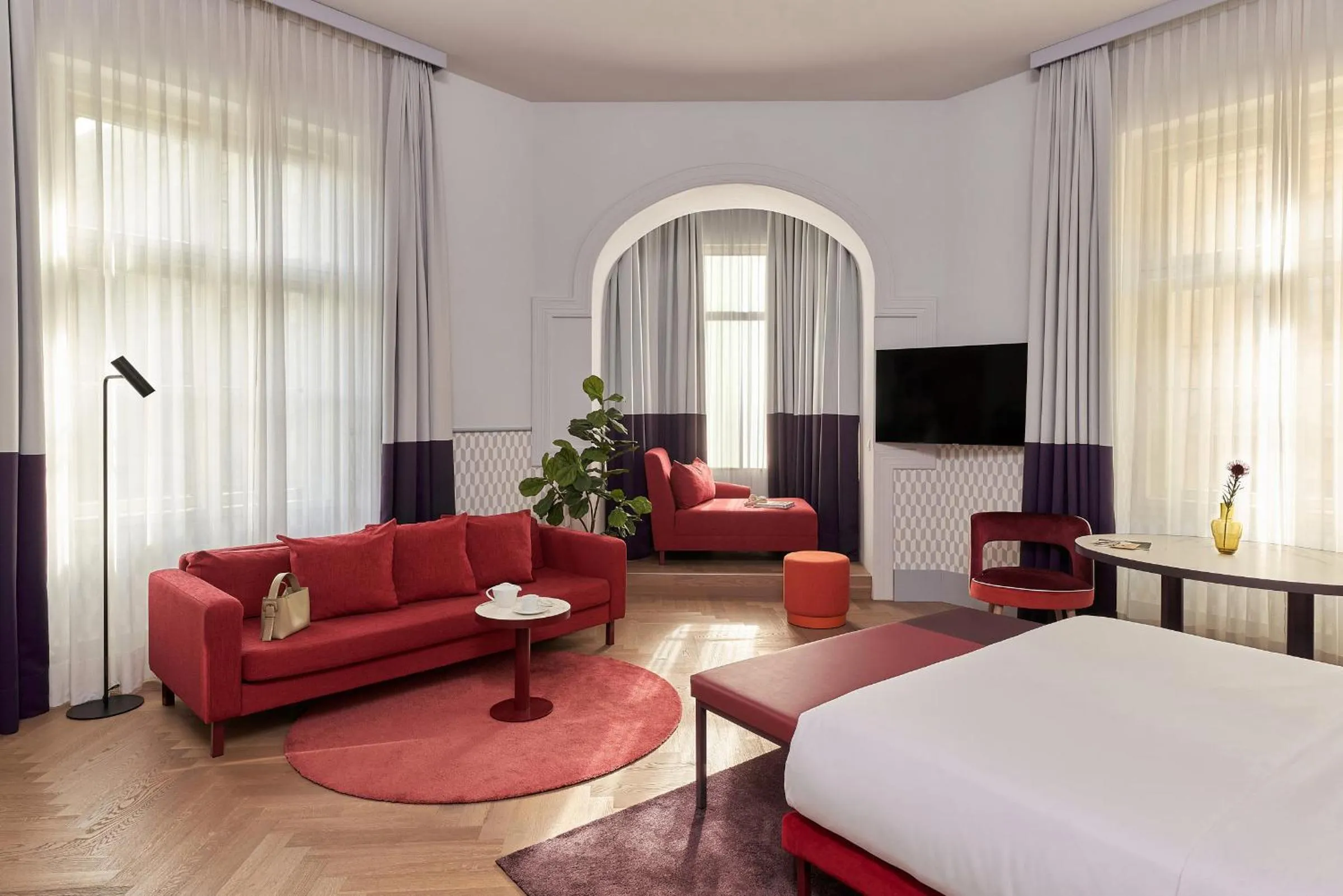 Bed in Falkensteiner Boutique Hotel Prague