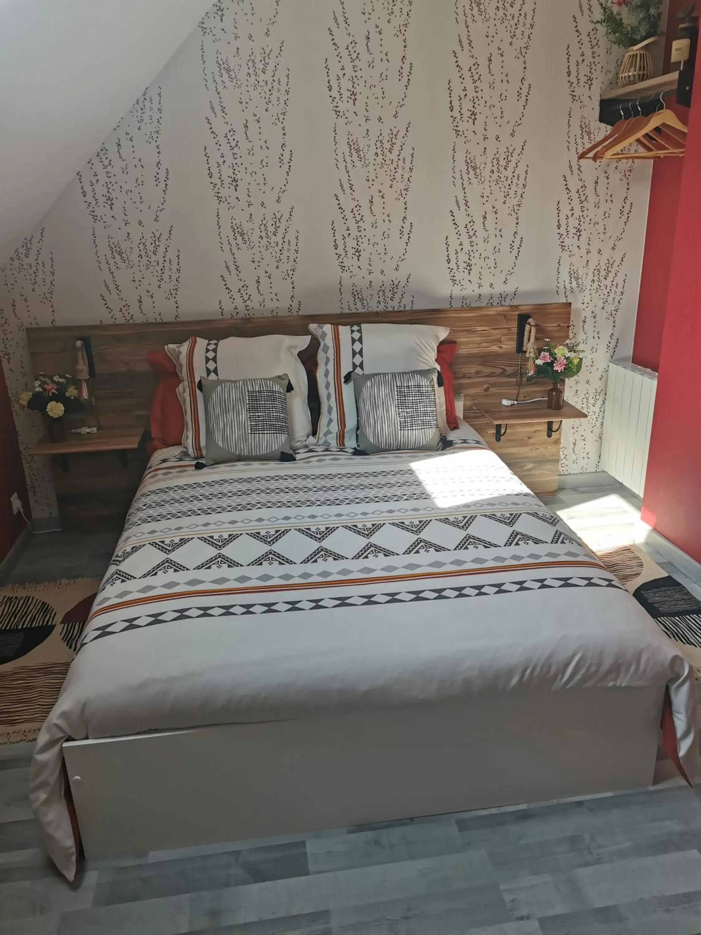 Bed in Bienvenue chez moi à Concevreux