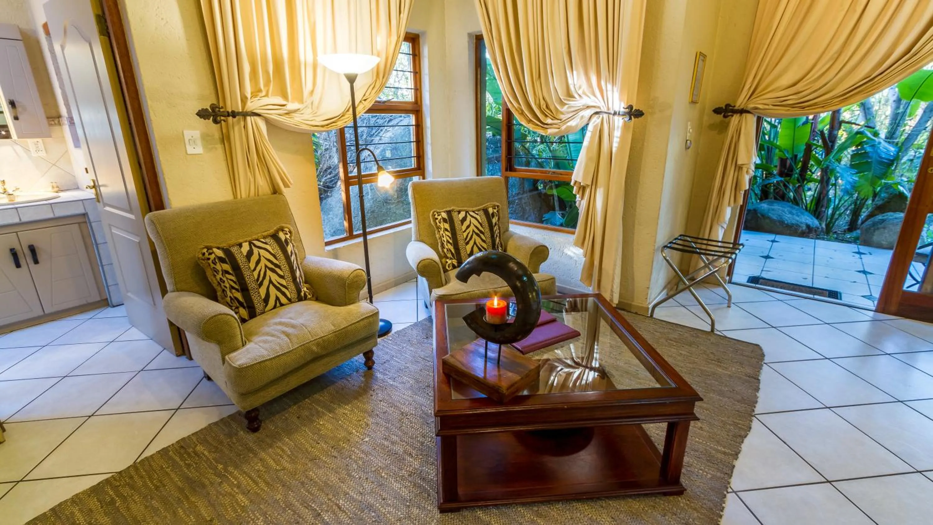 Seating area in Jörn's Gästehaus