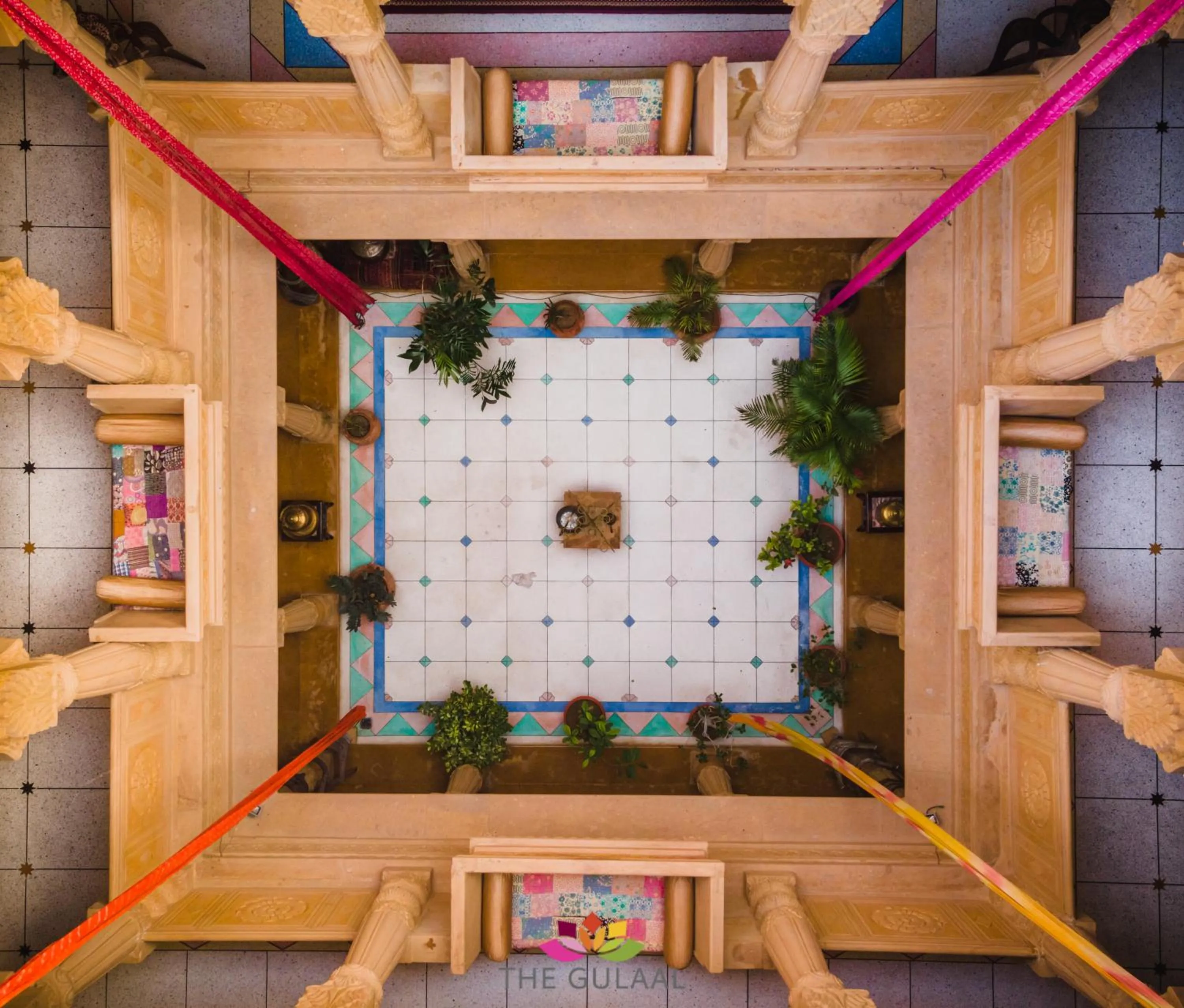 Inner courtyard view in The Gulaal