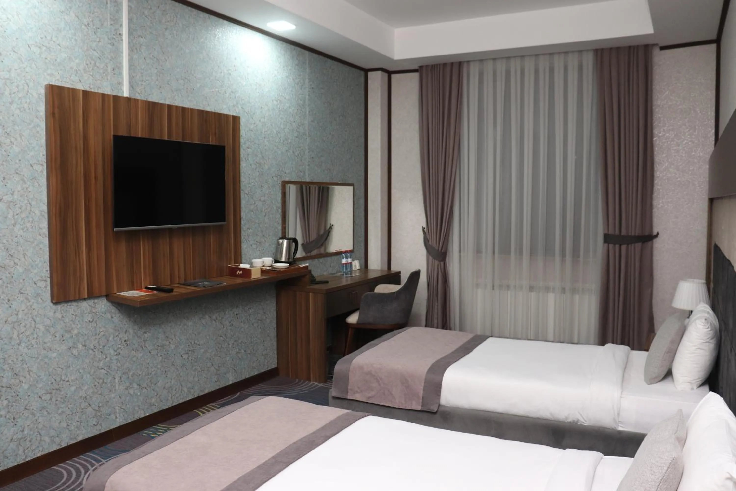 Bed in Volga Hotel Baku