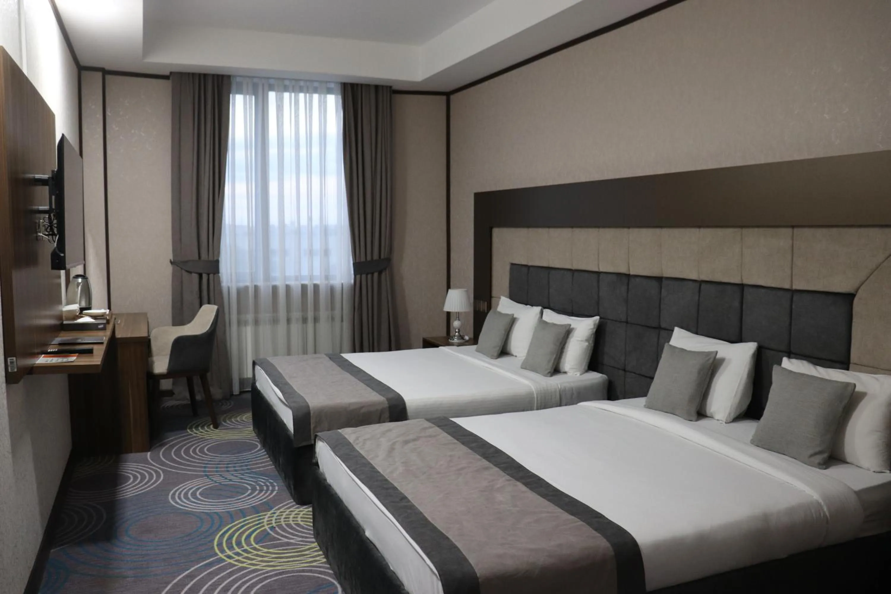 Bed in Volga Hotel Baku