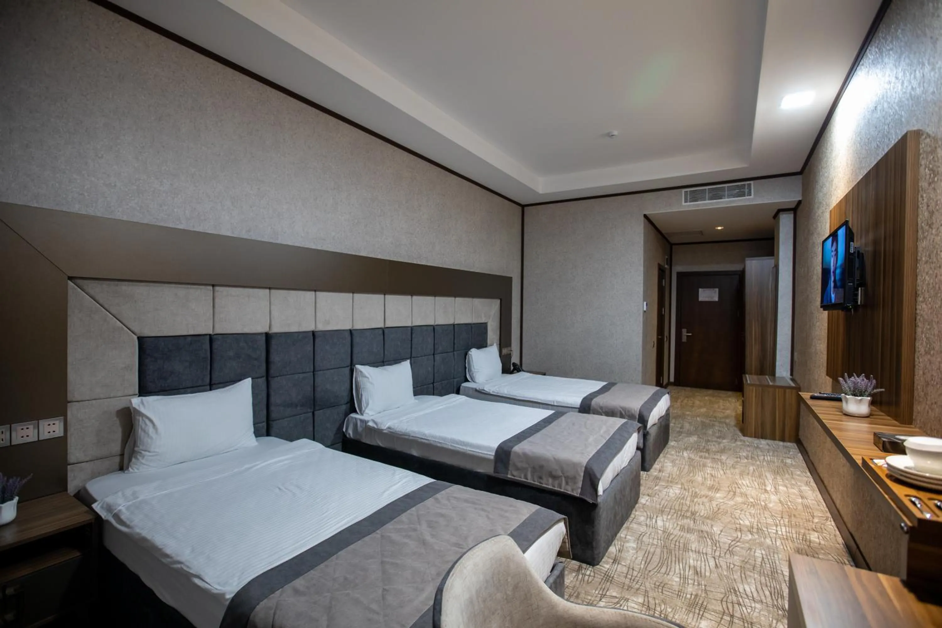 Bed in Volga Hotel Baku