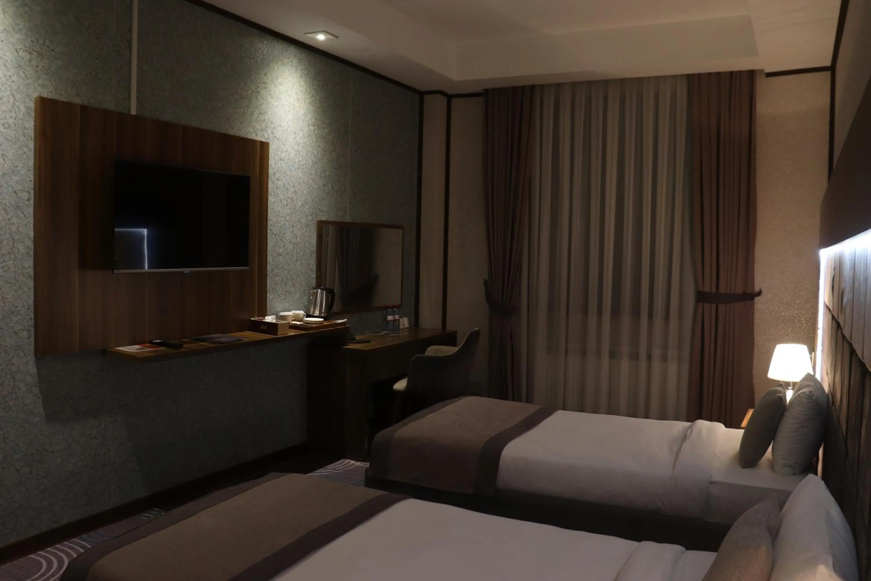 Bed in Volga Hotel Baku