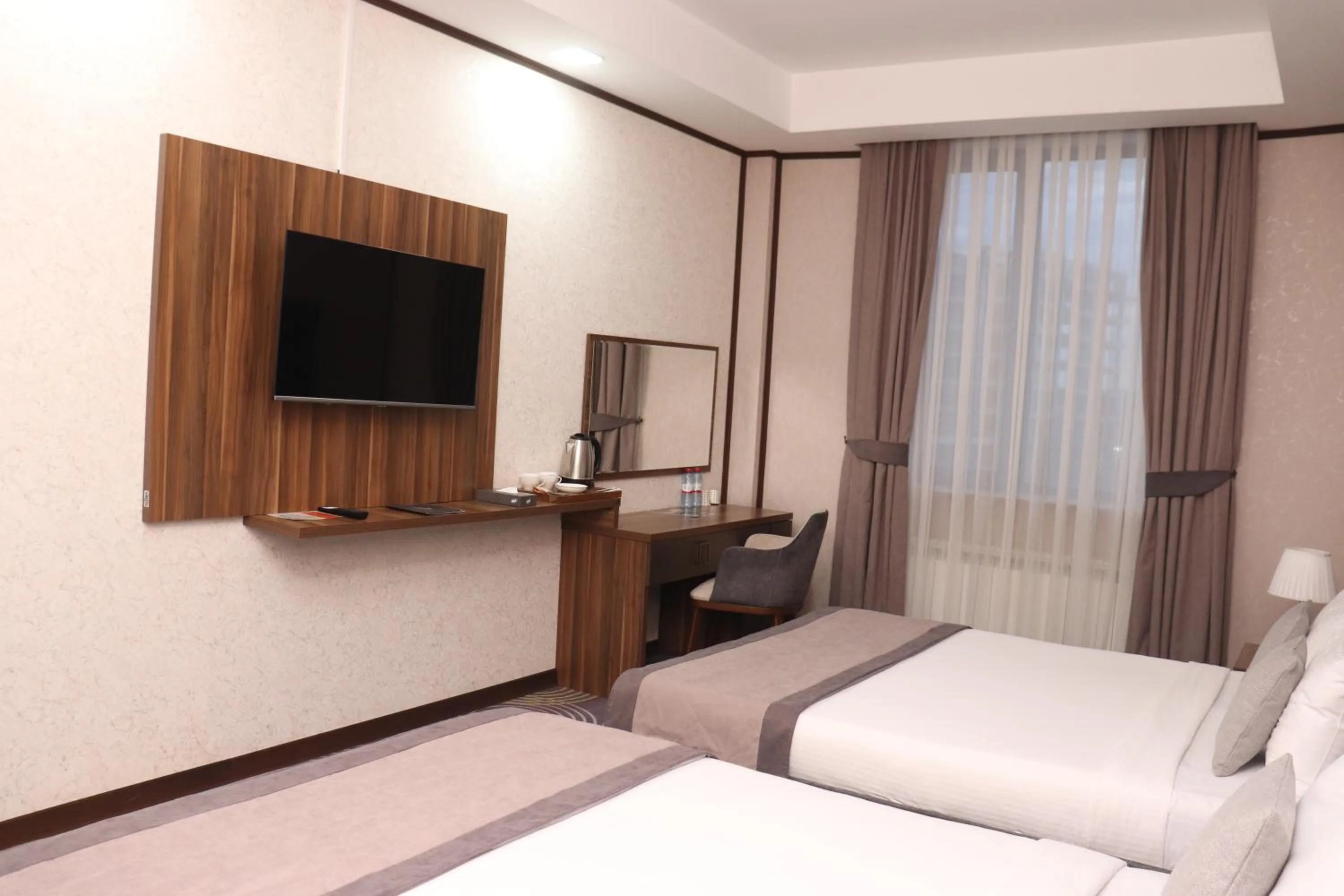 Bed in Volga Hotel Baku