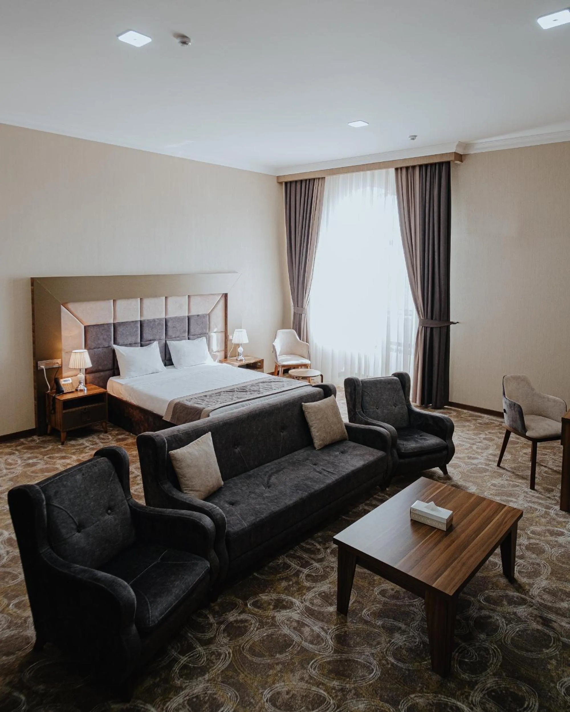 Bed in Volga Hotel Baku