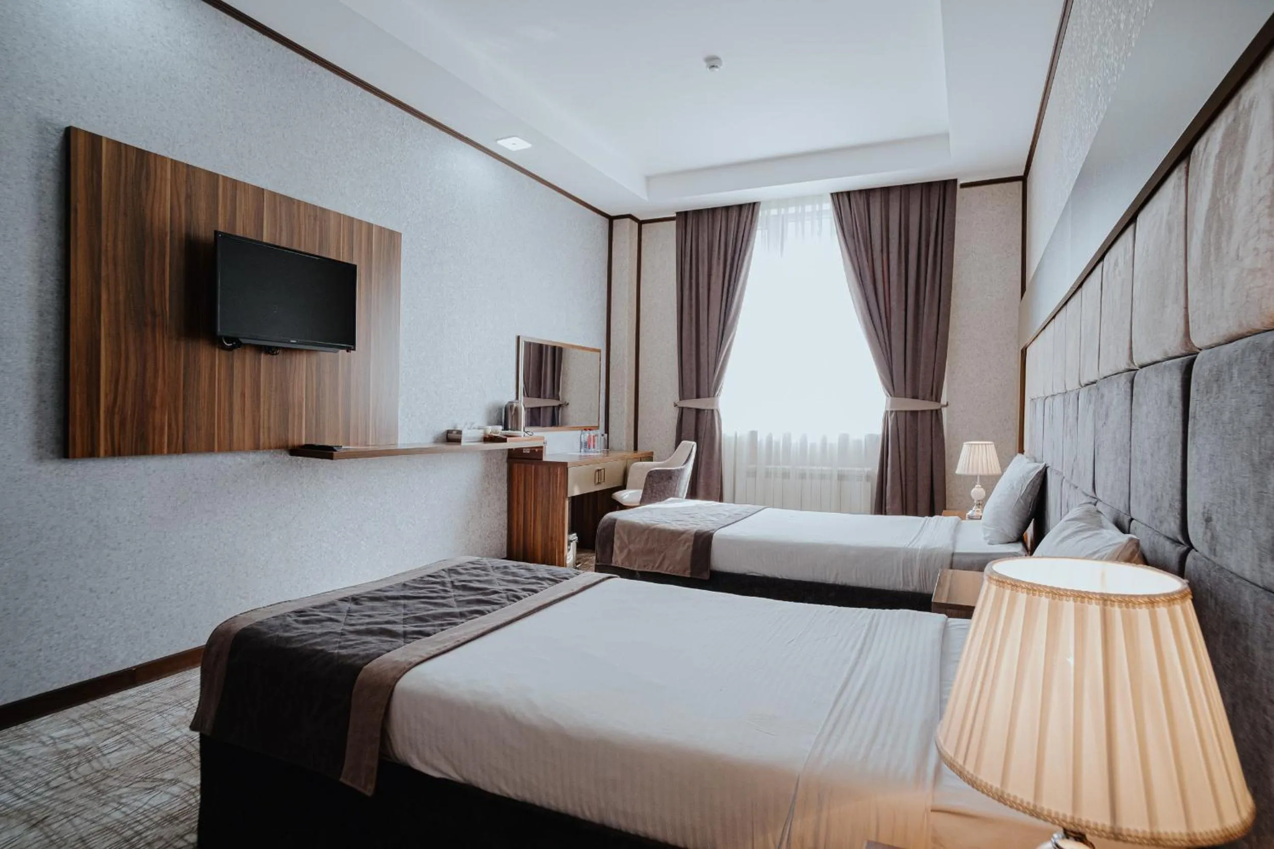 Bed in Volga Hotel Baku