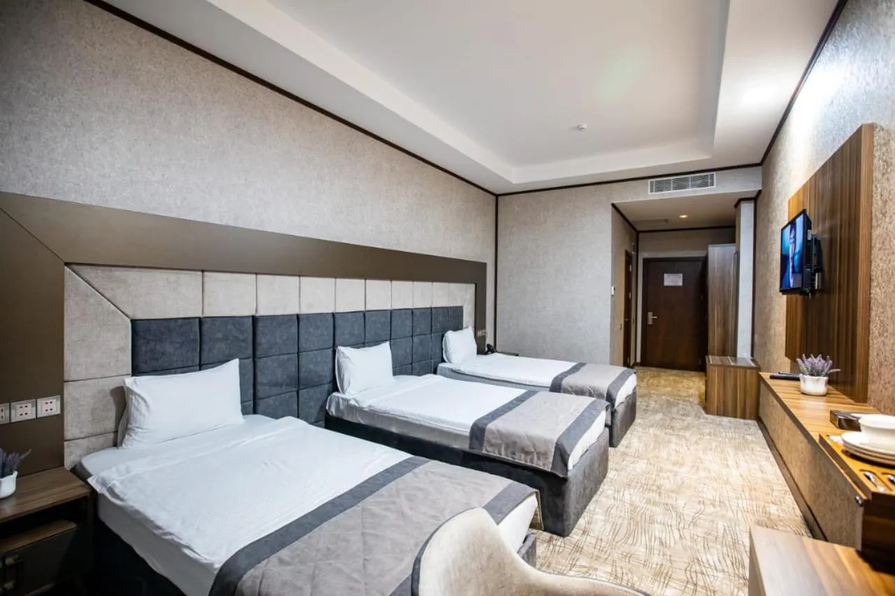 Bed in Volga Hotel Baku