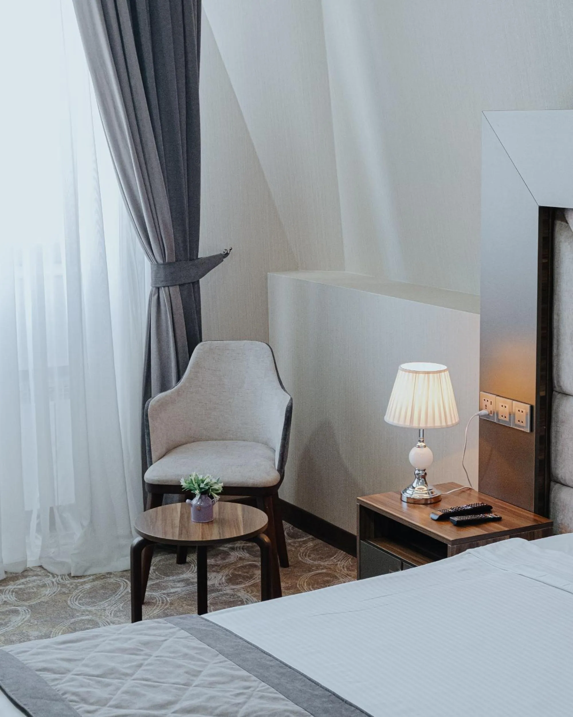 Bed in Volga Hotel Baku