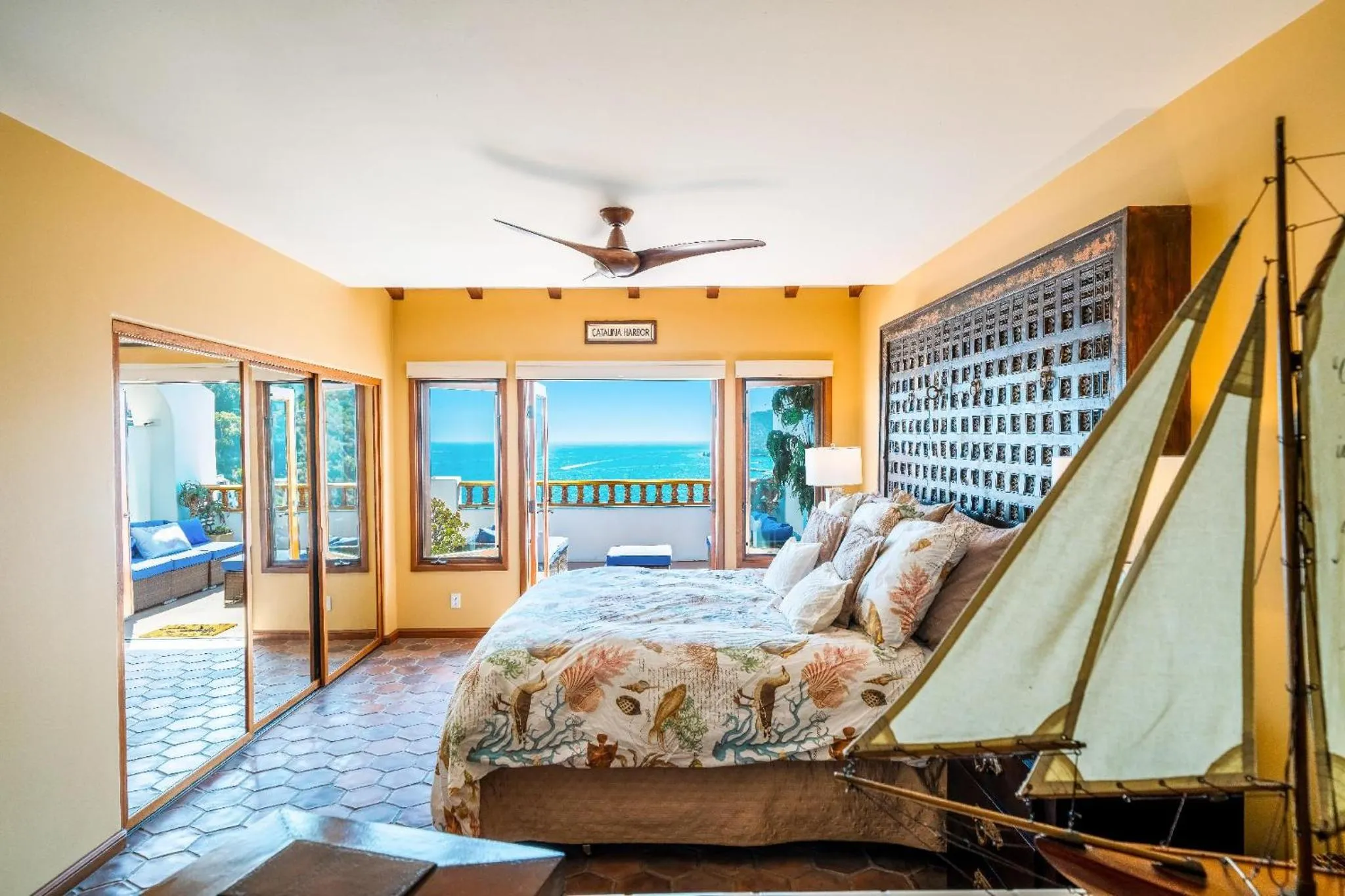 Bedroom, Bed in Oceanfront villa w One of a kind Amazing View