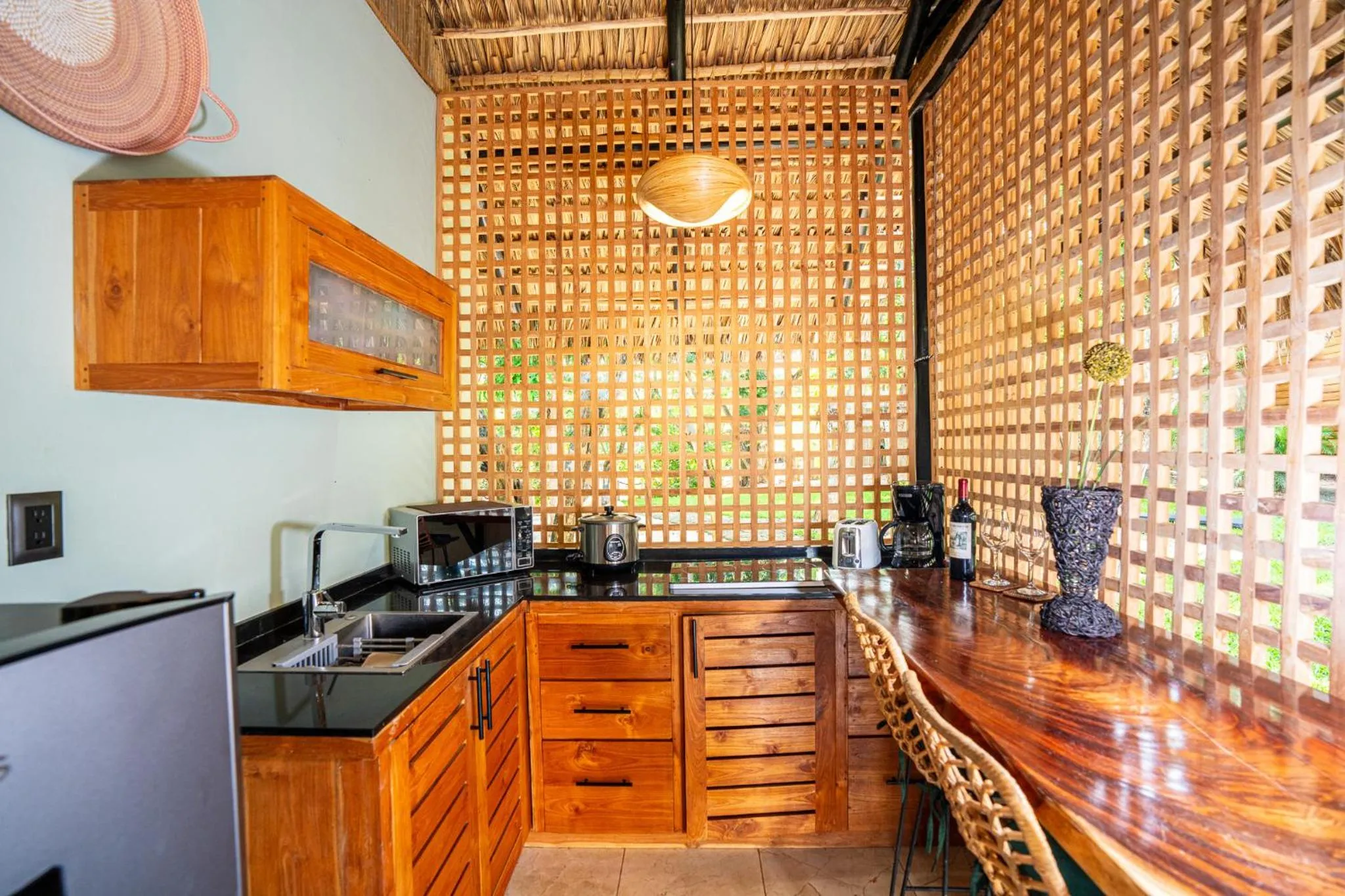 Kitchen or kitchenette in LA QUEBRADA ECO LODGE Hotel Boutique