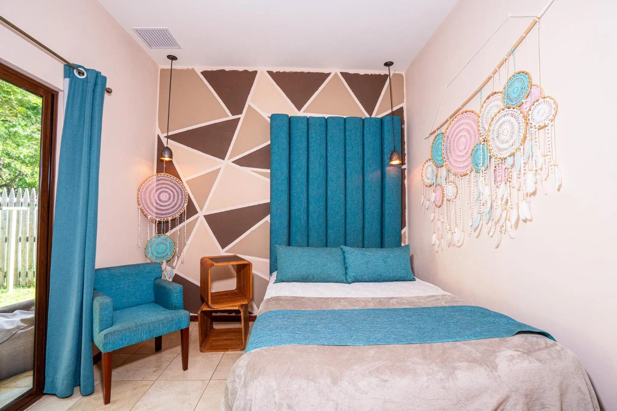 Bed in LA QUEBRADA ECO LODGE Hotel Boutique