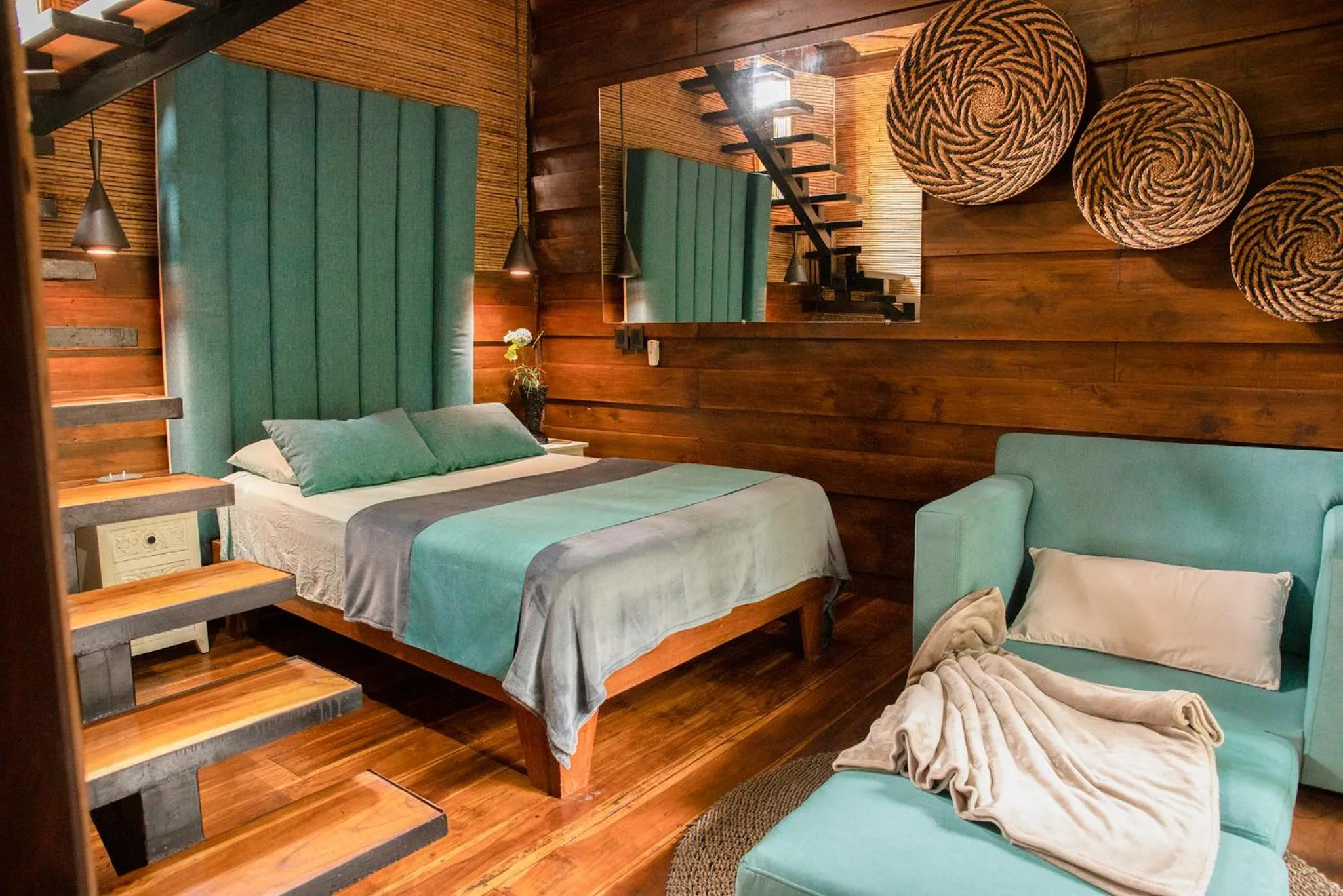 Bedroom, Bed in LA QUEBRADA ECO LODGE Hotel Boutique