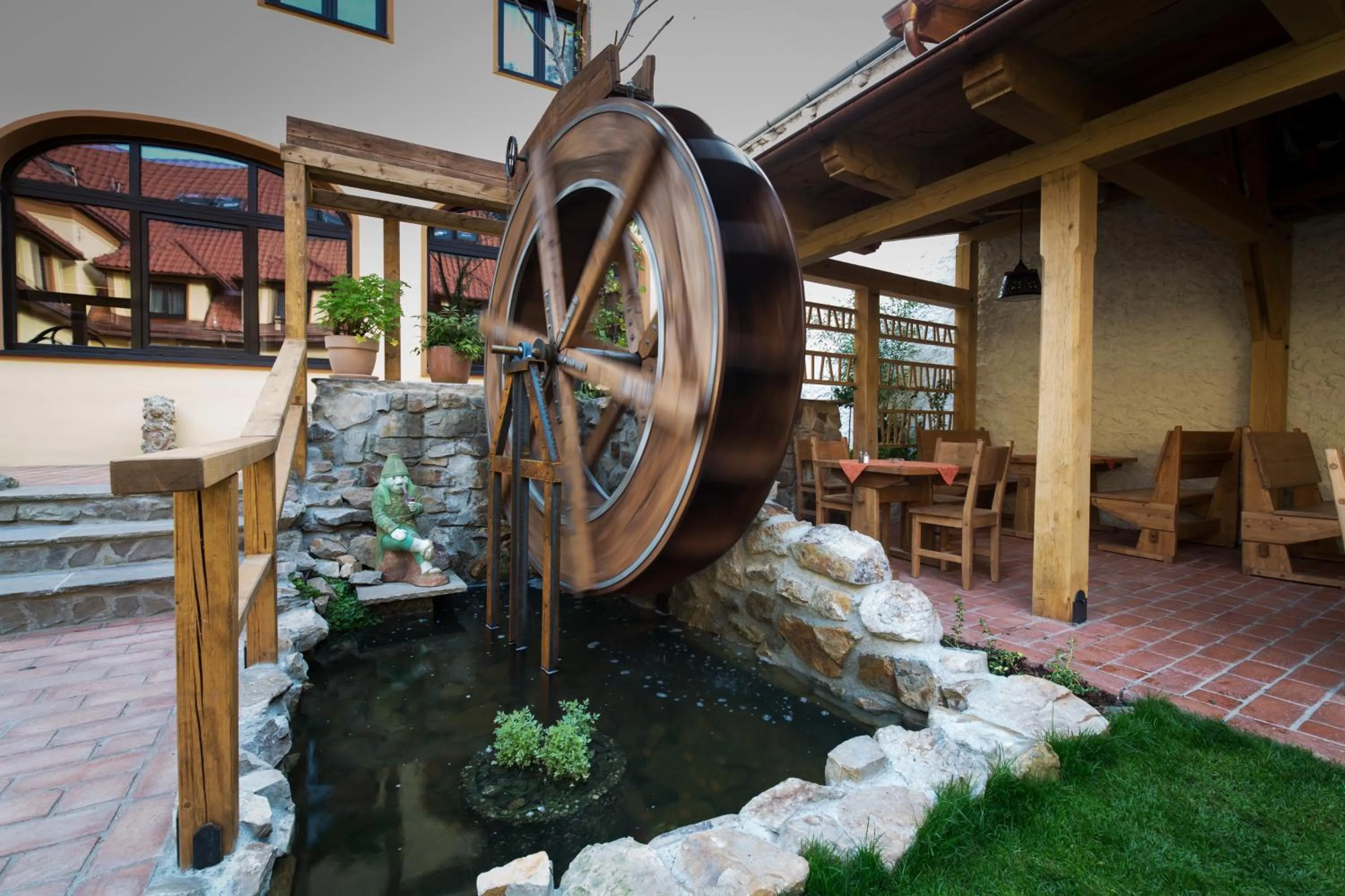 Decorative detail in Hotel Selsky Dvur - Bohemian Village Courtyard
