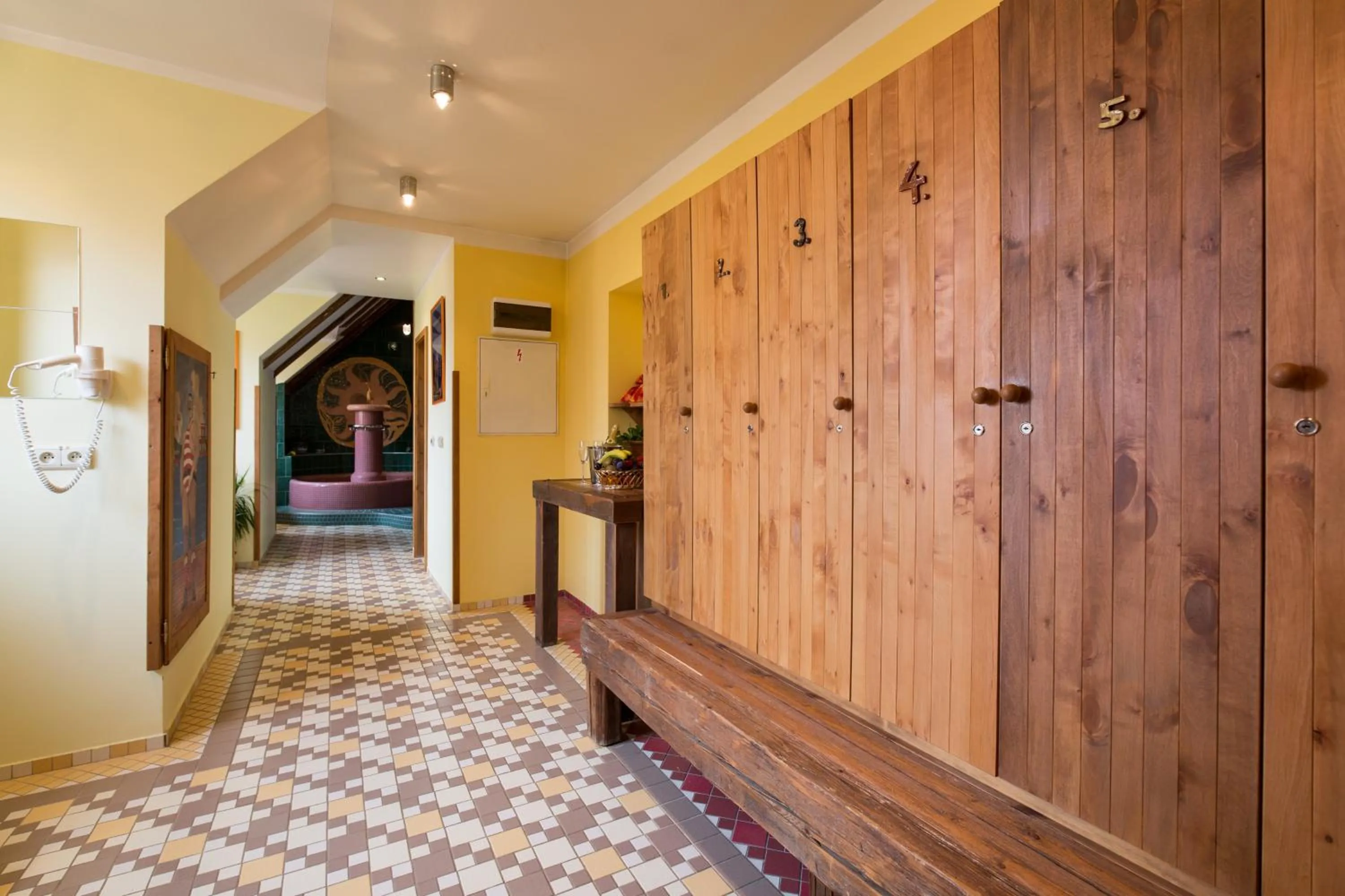 Decorative detail in Hotel Selsky Dvur - Bohemian Village Courtyard