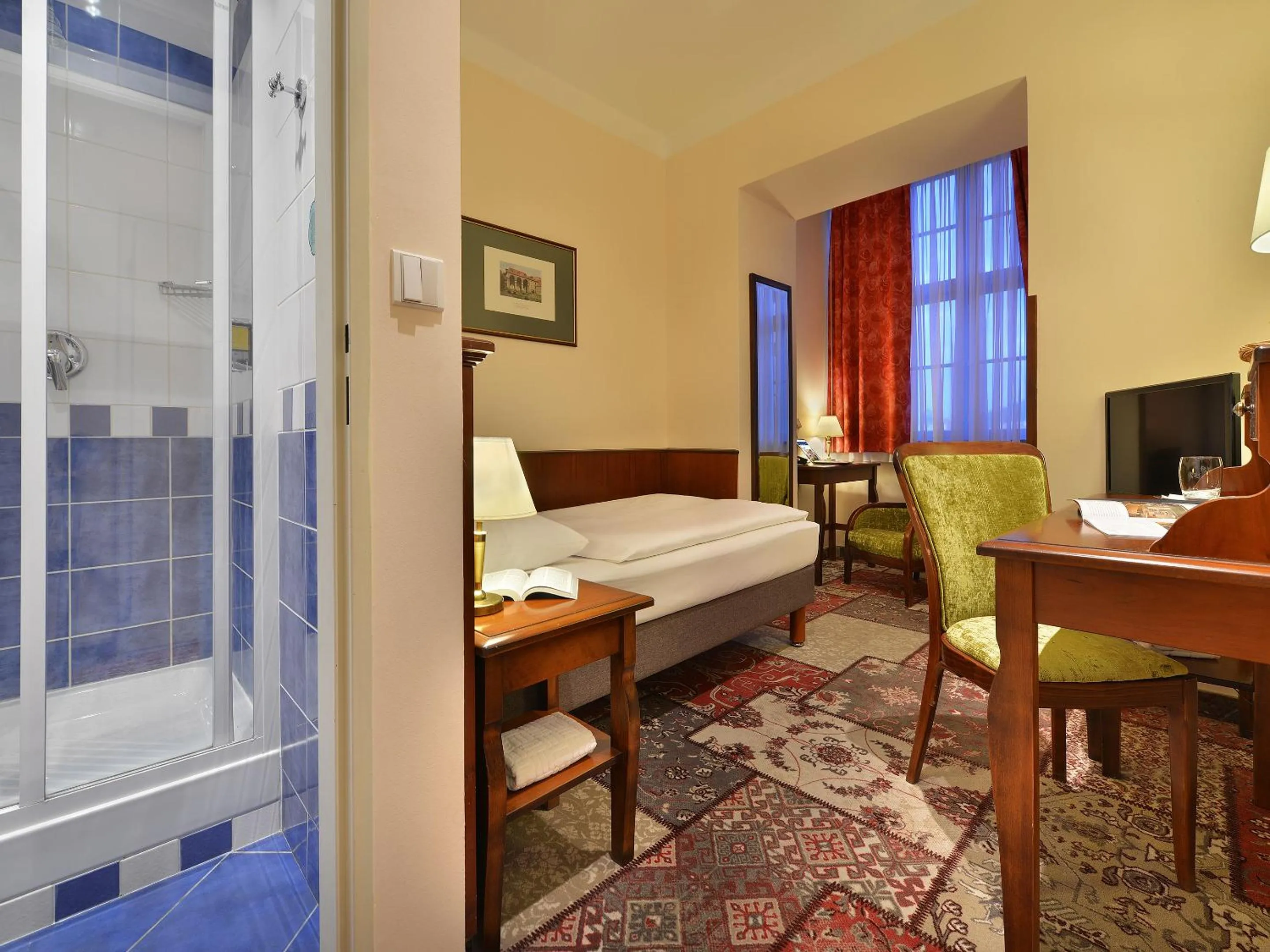 Photo of the whole room, Bed in EA Hotel Jeleni Dvur Prague Castle