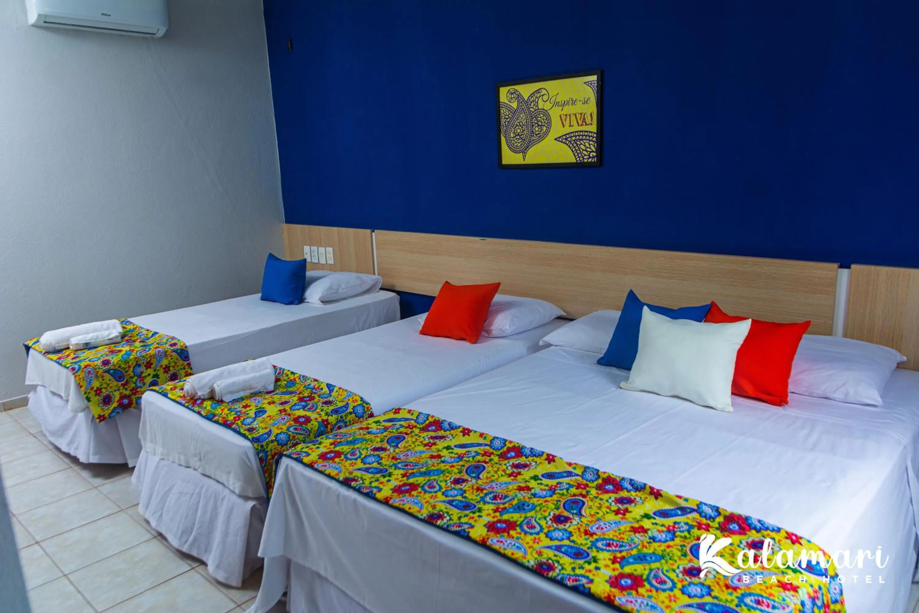 Bed in Kalamari Beach Hotel