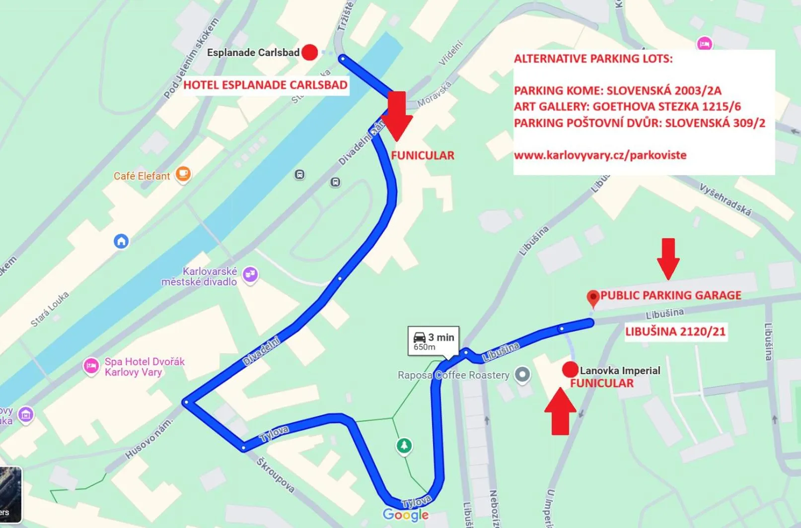 Parking in Esplanade Self Check-in Hotel