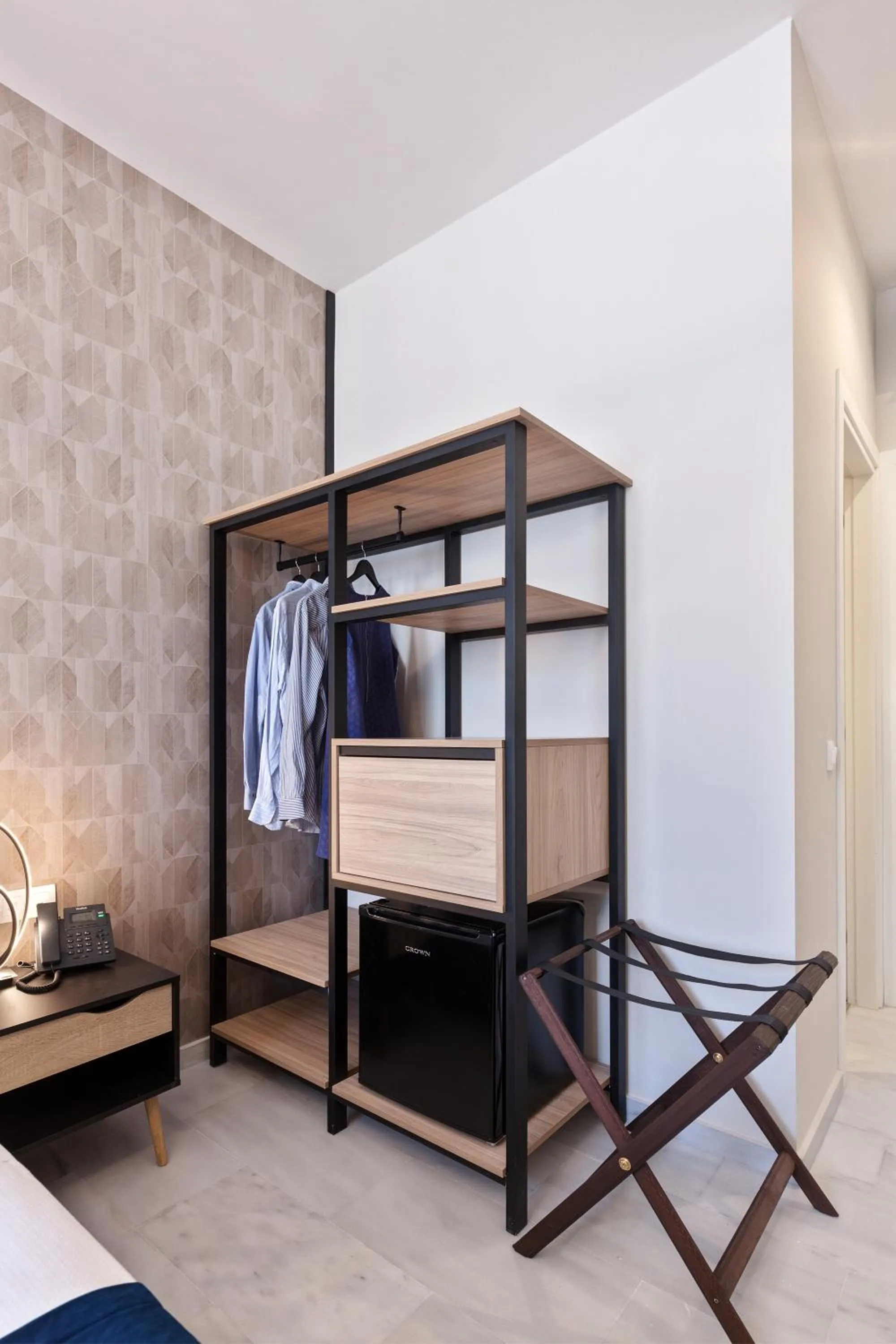 wardrobe, Bed in Trendy Hotel by Athens Prime Hotels