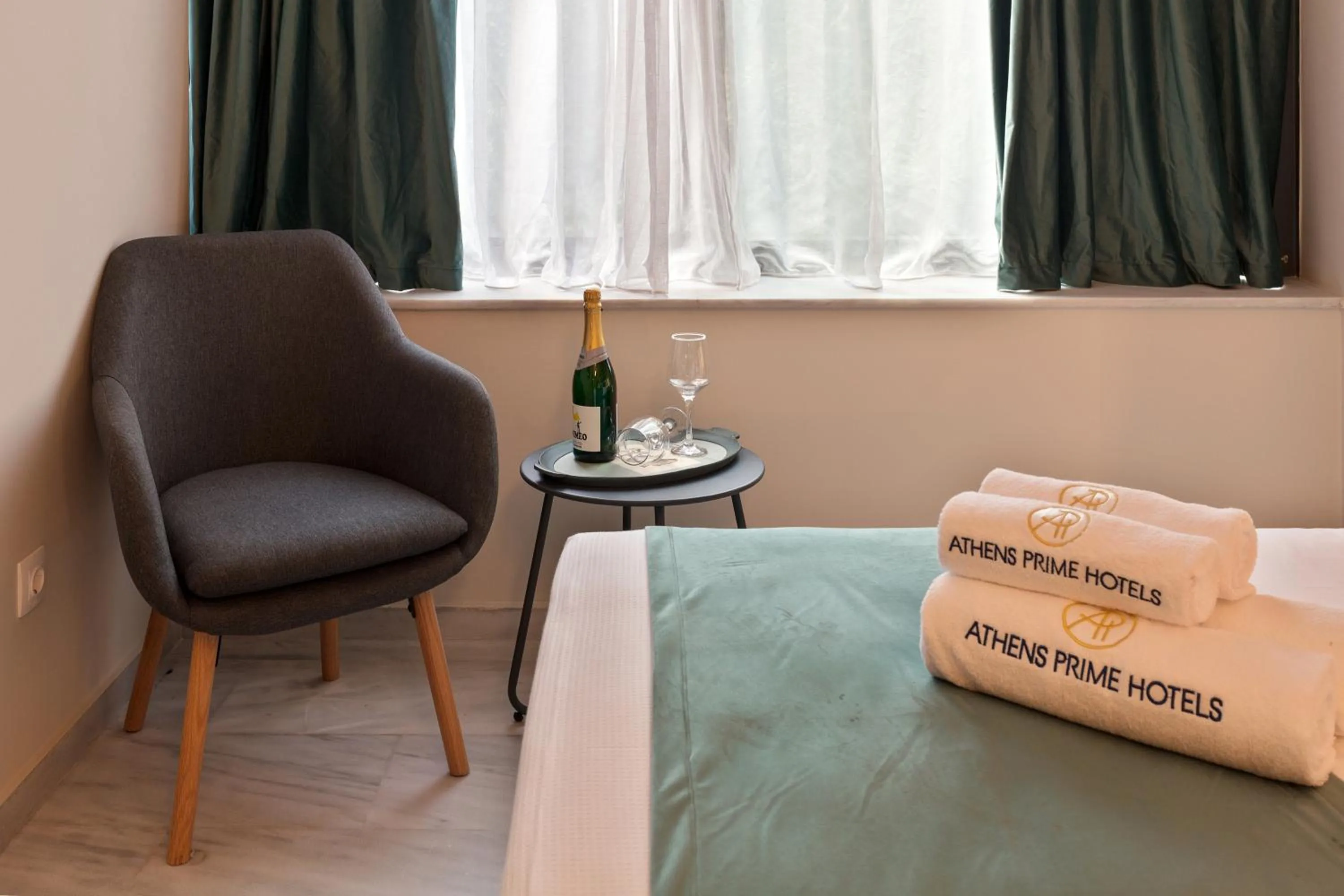 Decorative detail, Bed in Trendy Hotel by Athens Prime Hotels