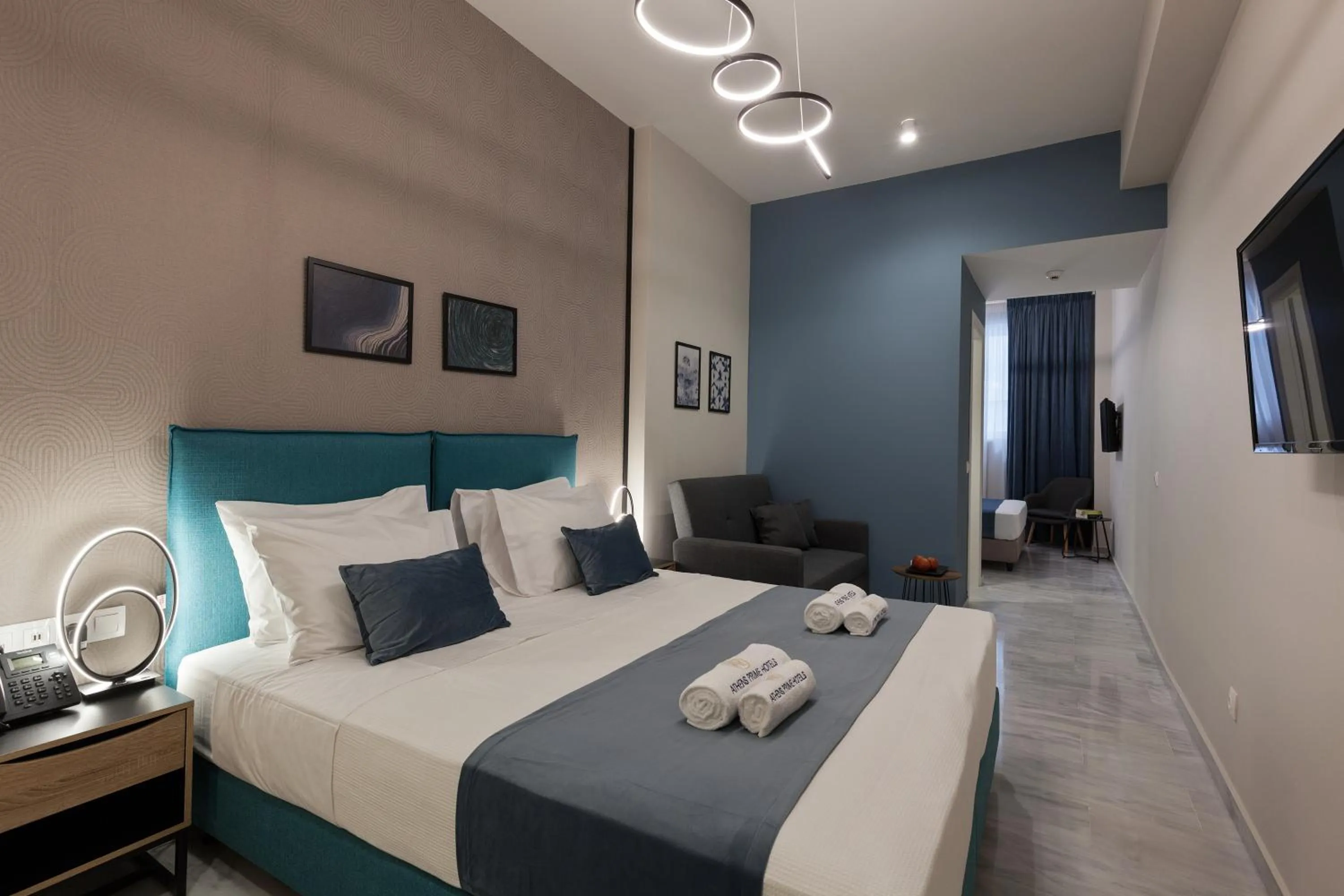 Bed in Trendy Hotel by Athens Prime Hotels