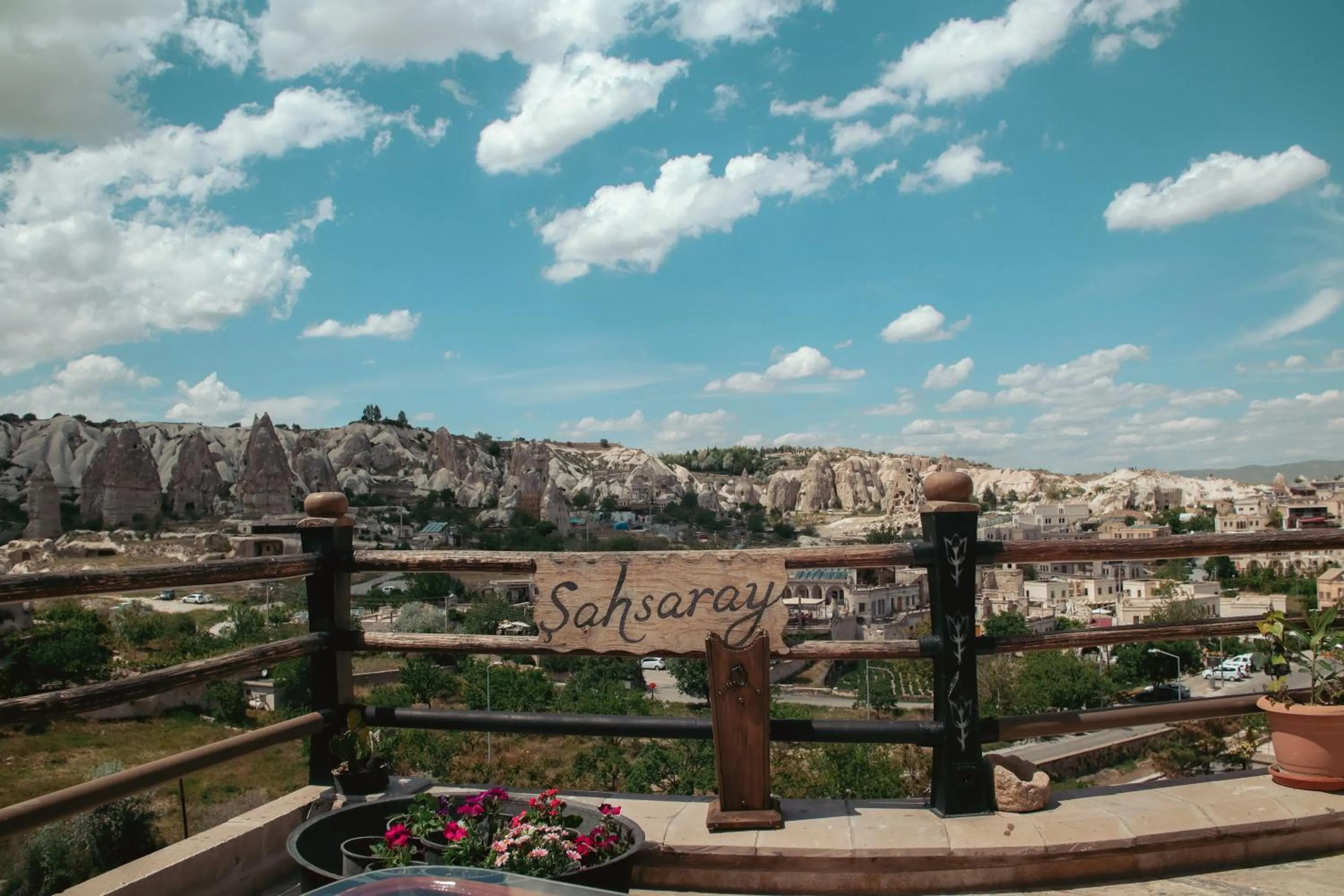 Balcony/Terrace in Şah Saray Cave Suites Halal Hotel