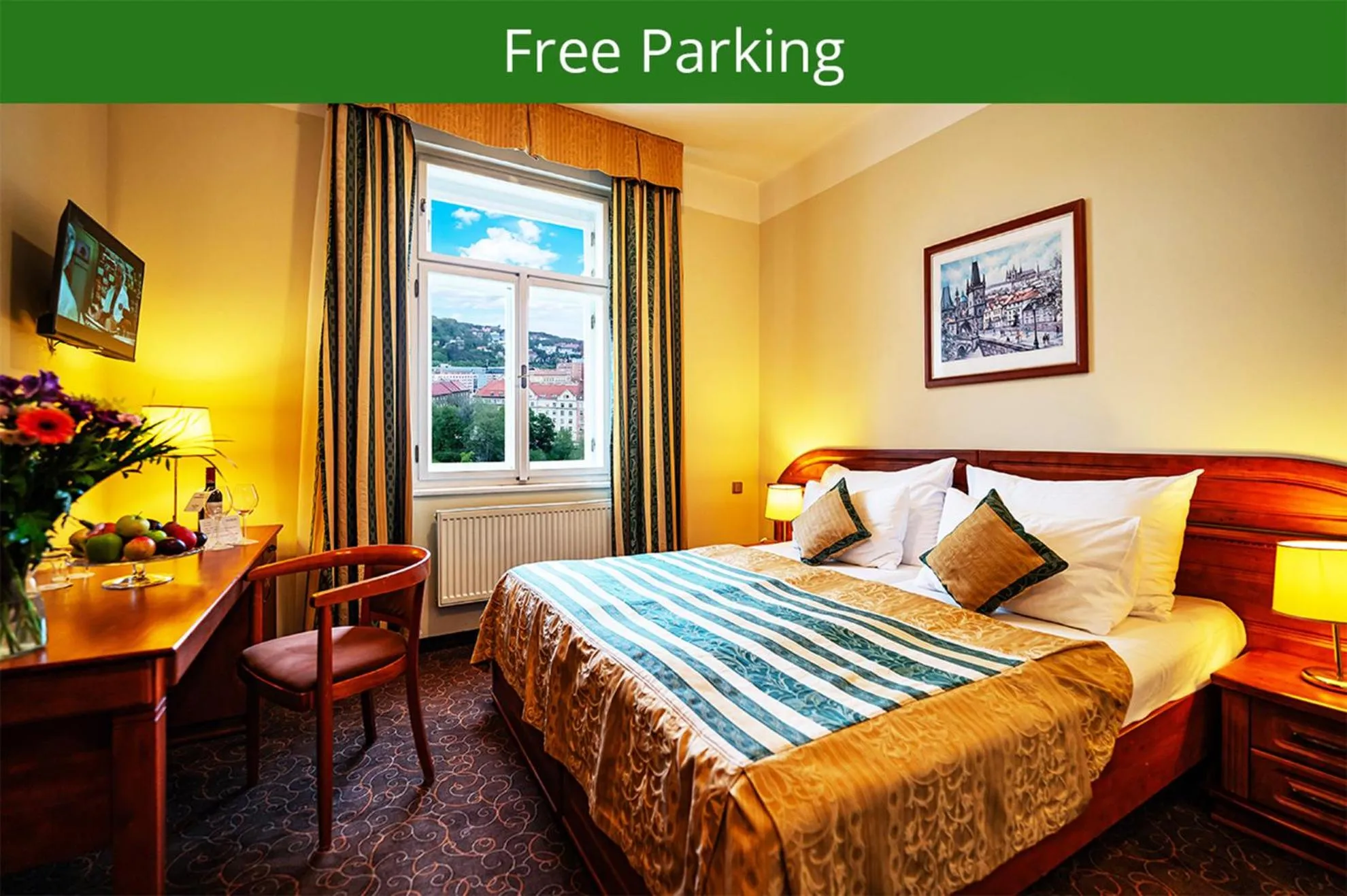 Bed in Hotel U Divadla - Czech Leading Hotels