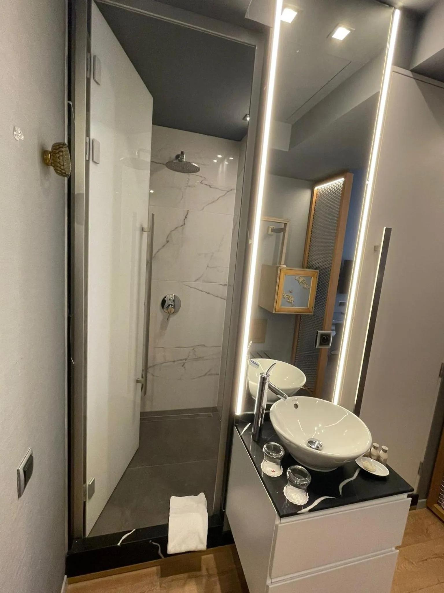 Shower in 987 Design Prague Hotel