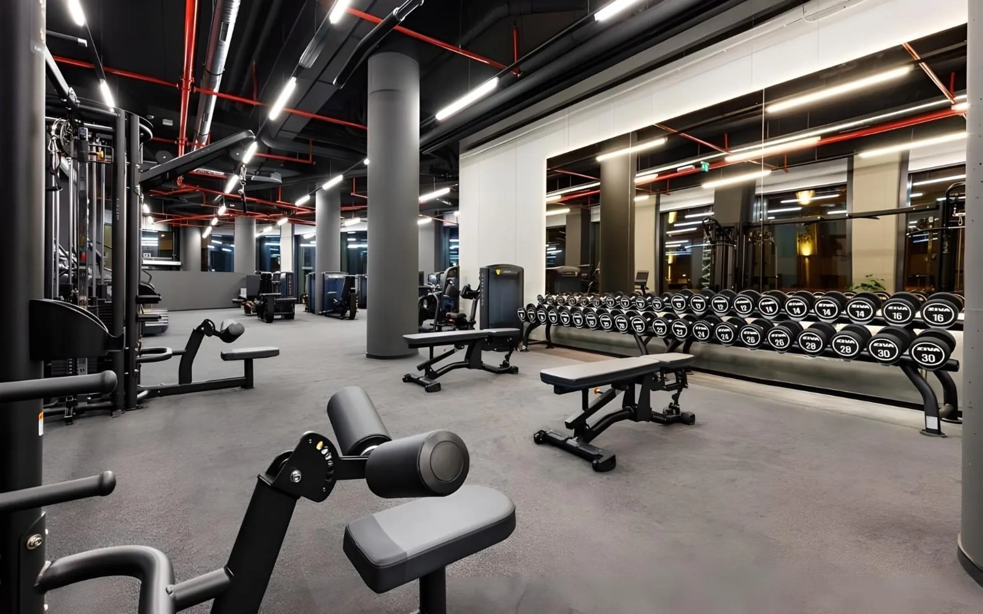 Fitness centre/facilities in 987 Design Prague Hotel