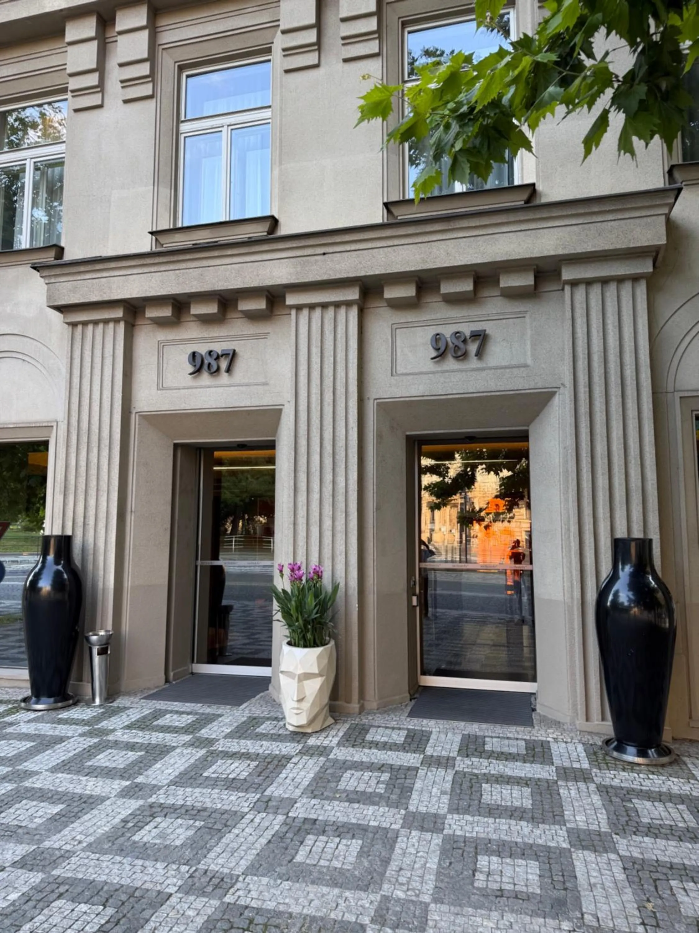 Property building in 987 Design Prague Hotel
