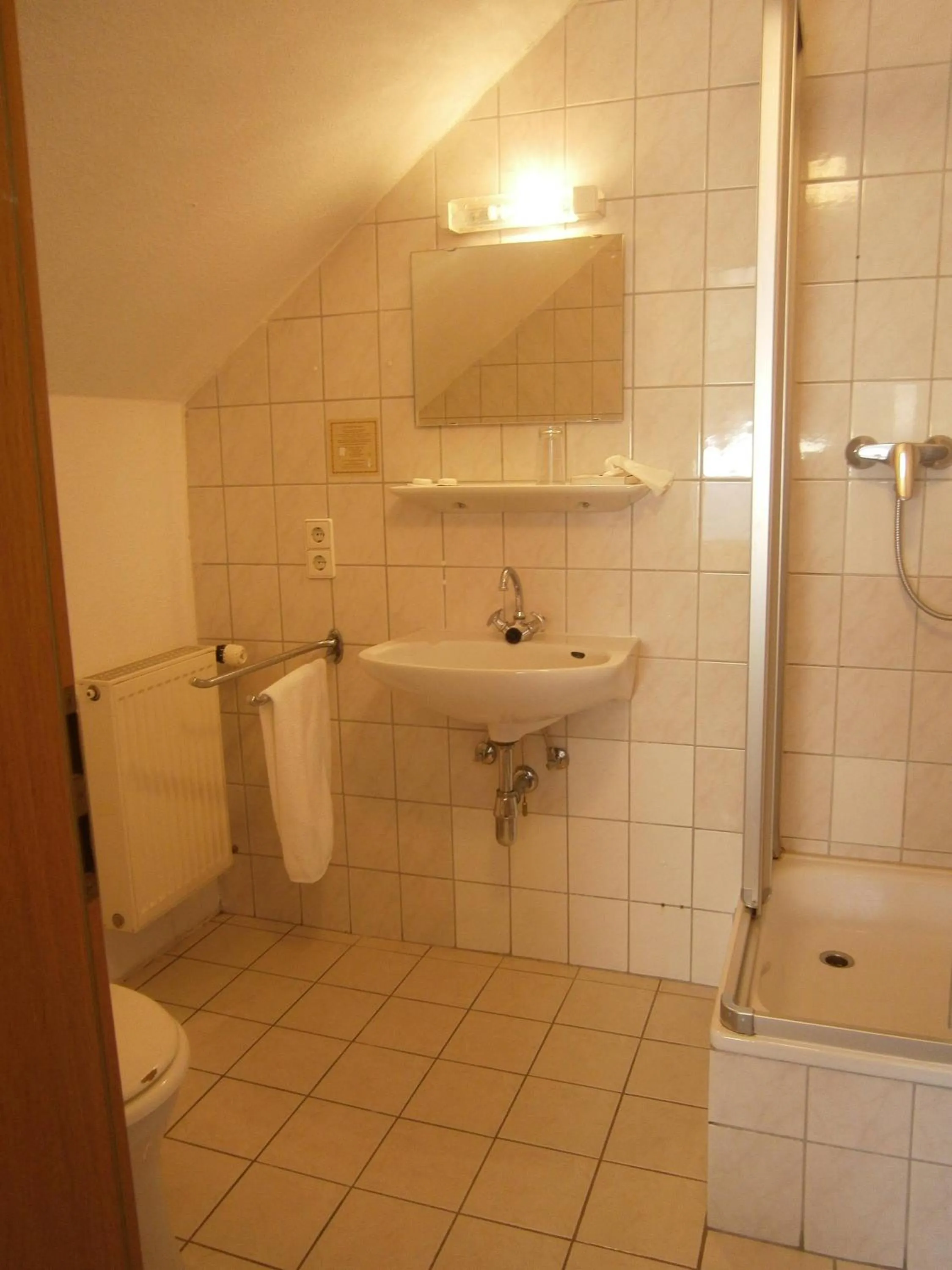 Shower in Hotel Strauss