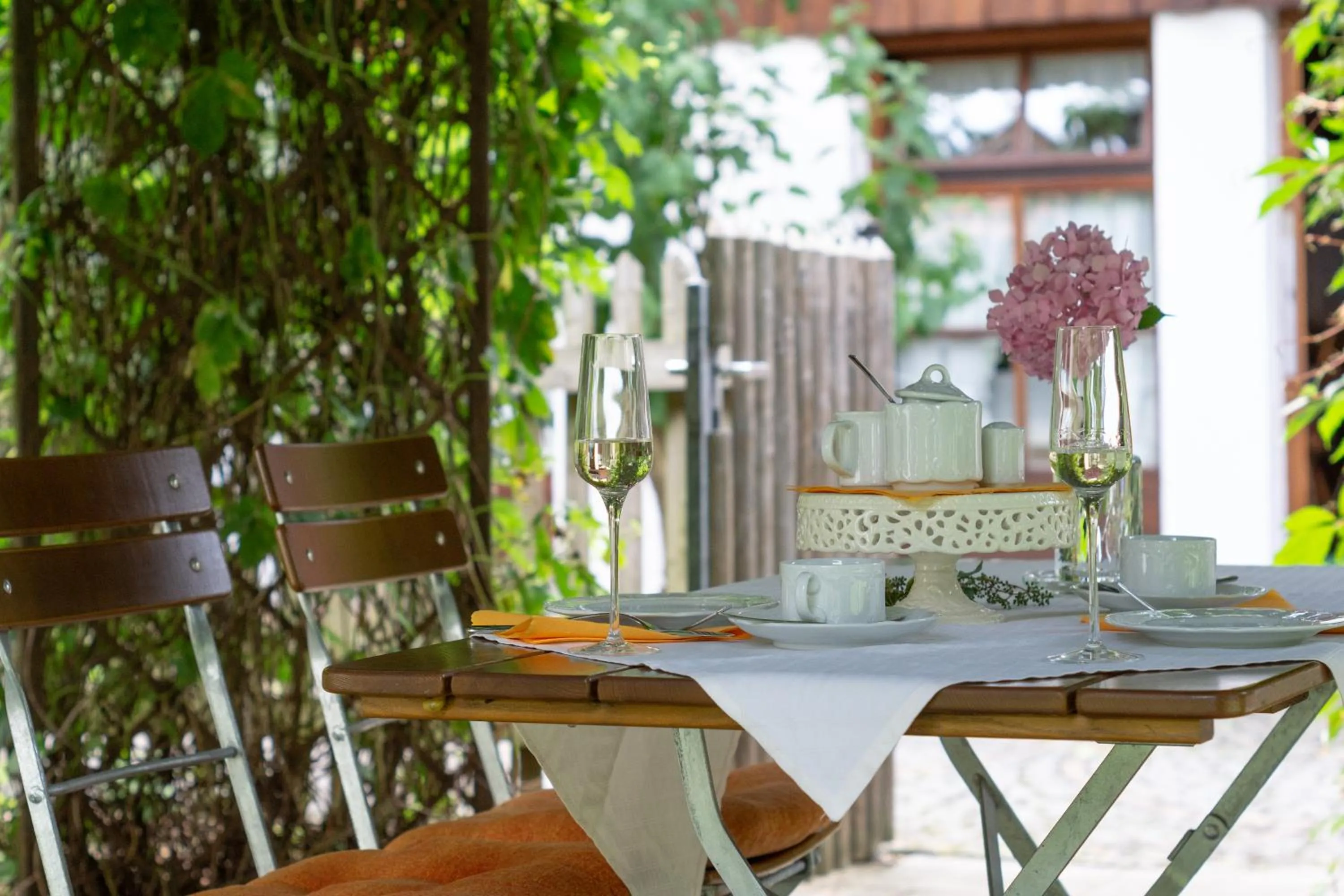 Garden view in Hotel Schrenkhof