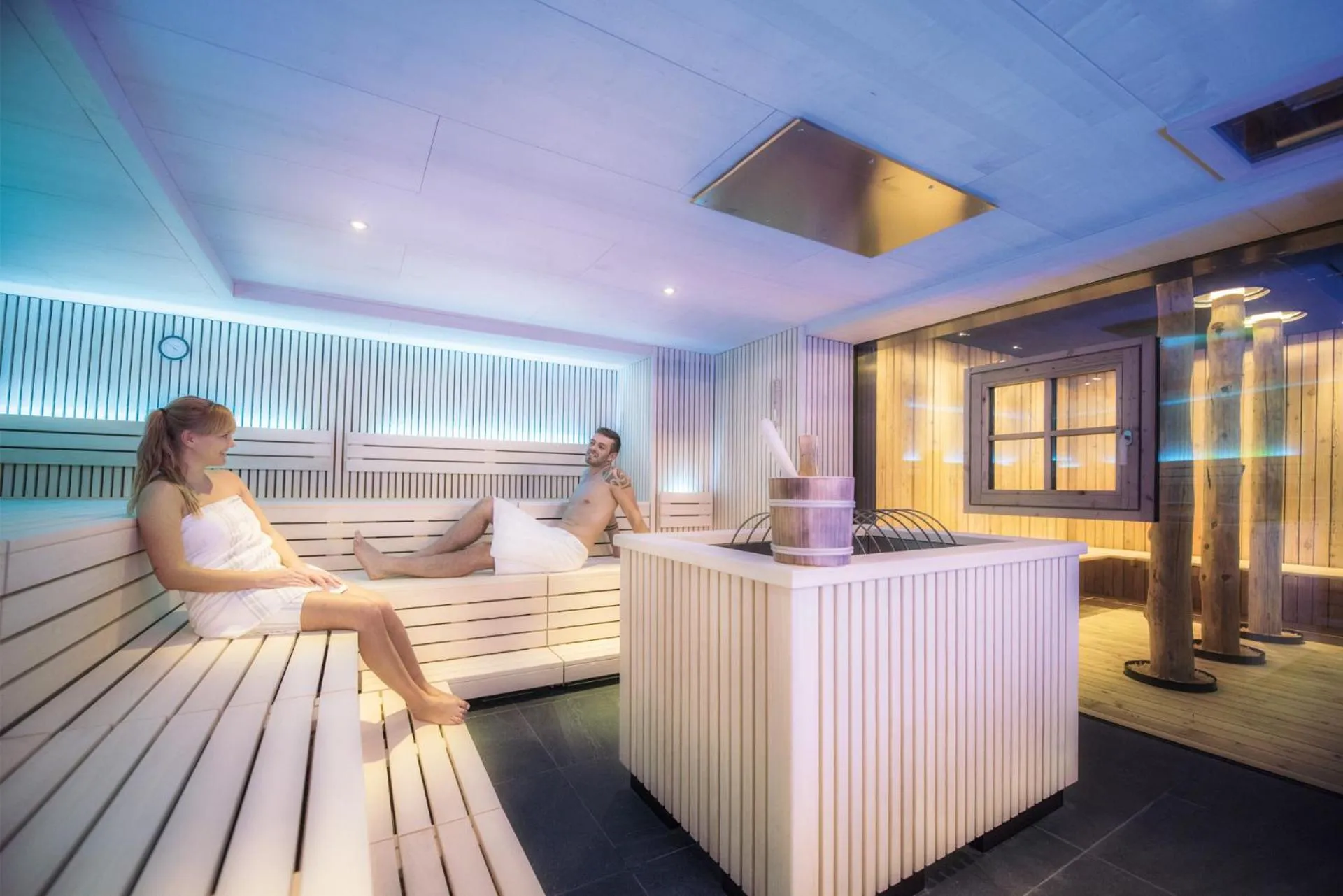 Sauna in Familienhotel Huber