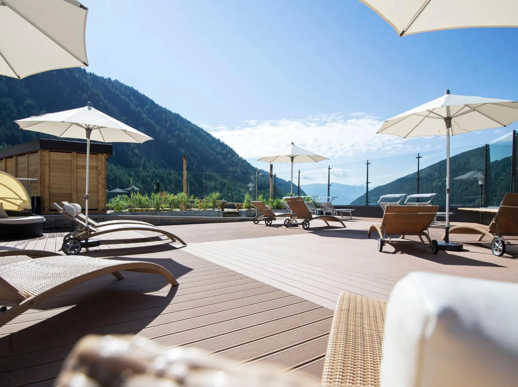 Mountain view in Familienhotel Huber