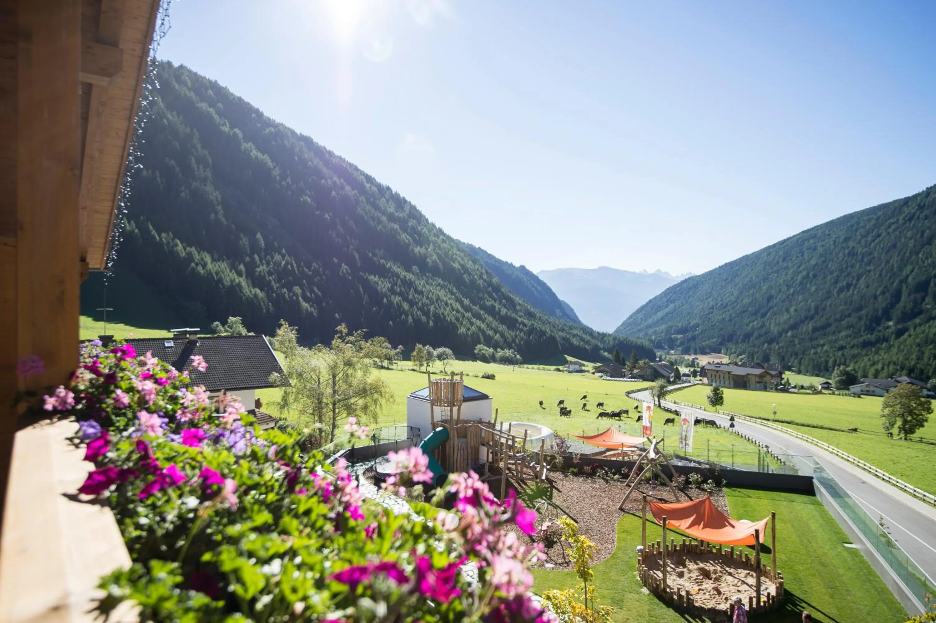 Mountain view in Familienhotel Huber