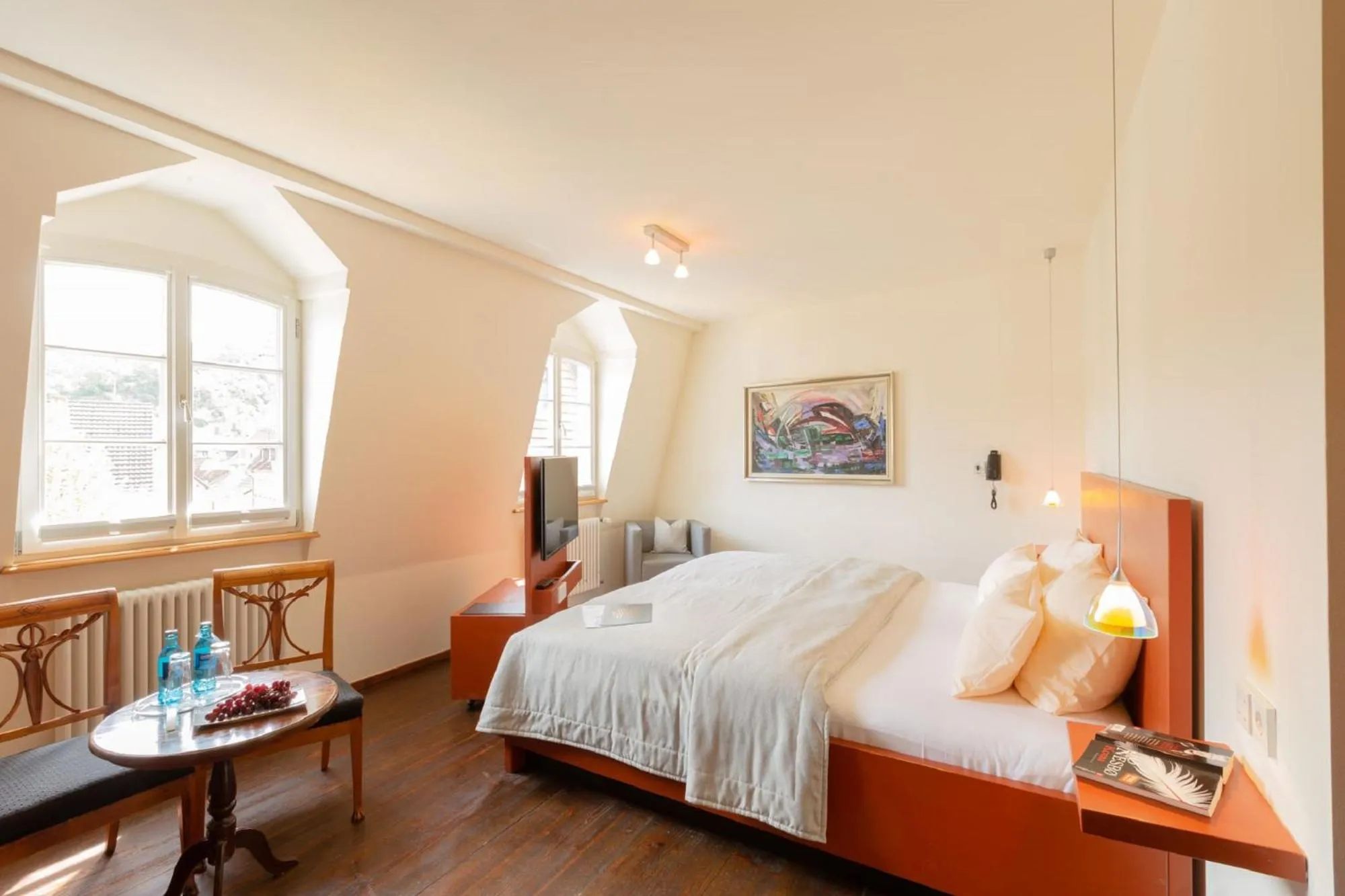 Photo of the whole room, Bed in Romantik Hotel Meisenheimer Hof