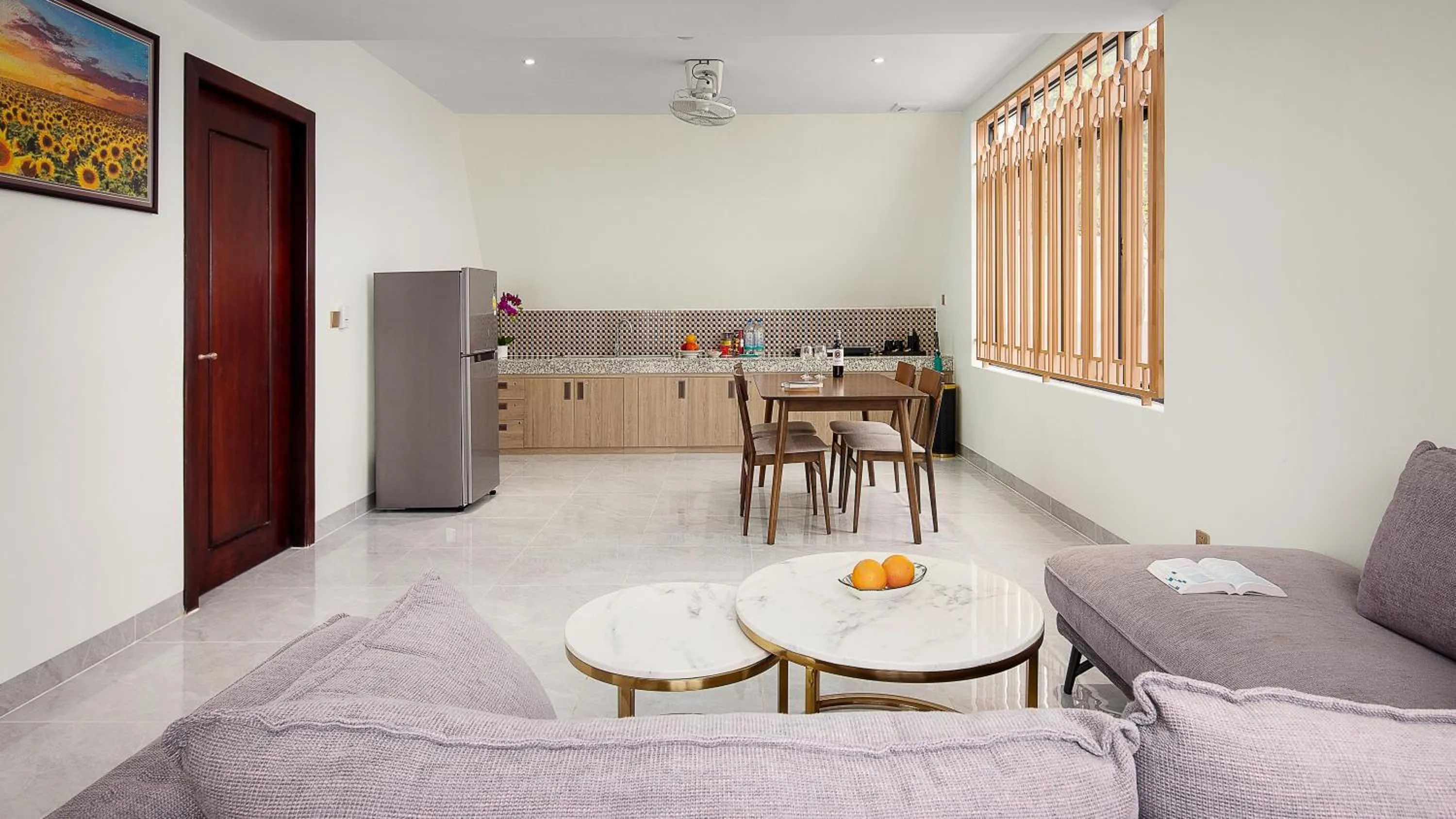 Living room in Vakara Hotel Kep