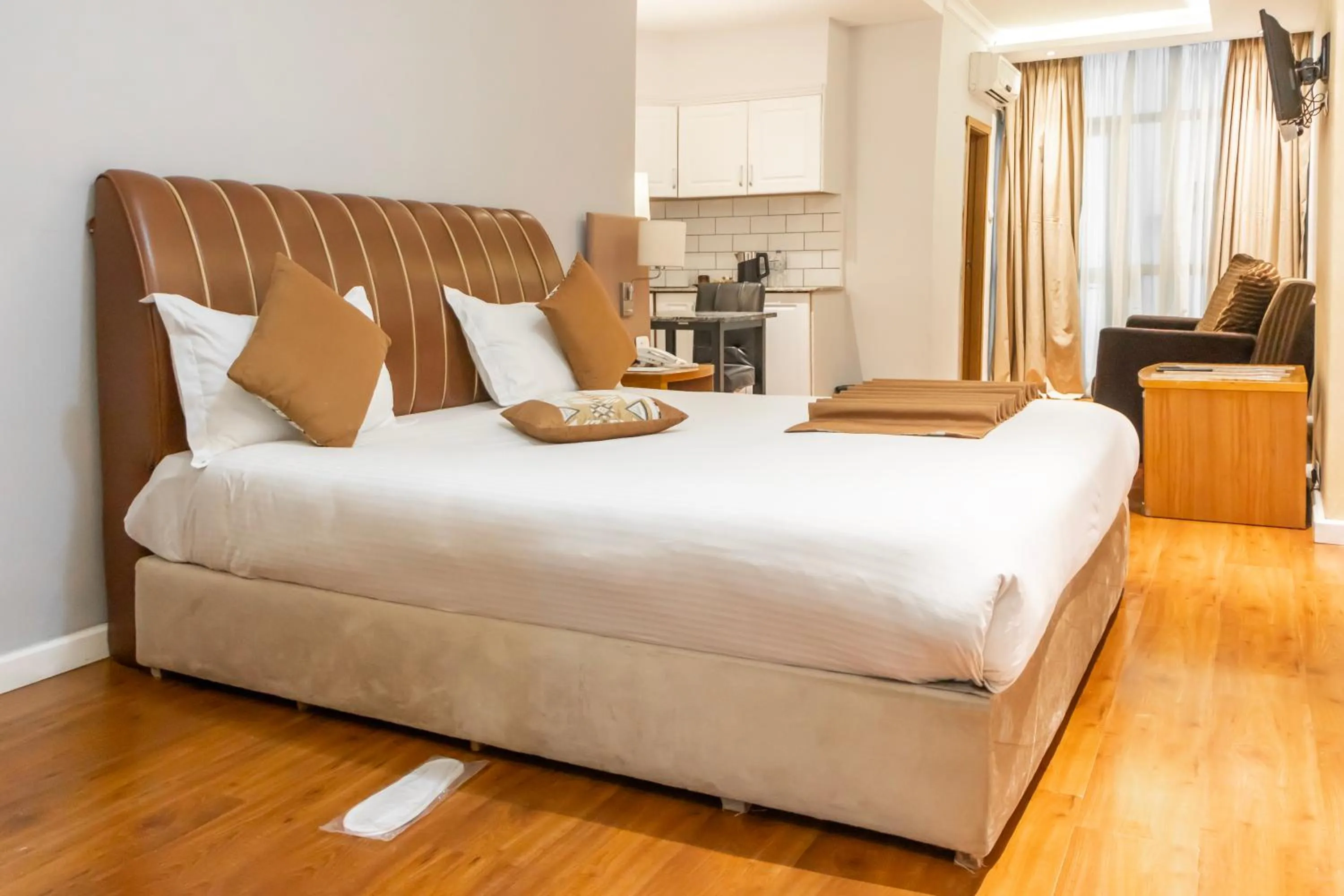 Bed in Bonanza Addis Hotel